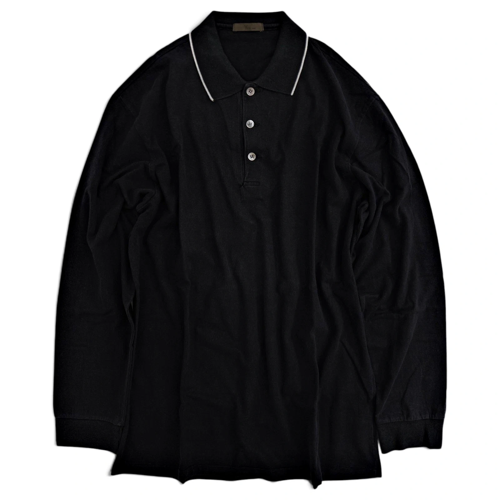 YOHJI YAMAMOTO Polo Noir vintage, passéist — photo 1
