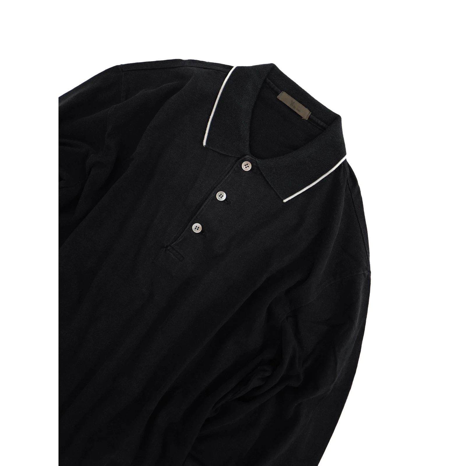 YOHJI YAMAMOTO Polo Noir vintage, passéist — photo 2