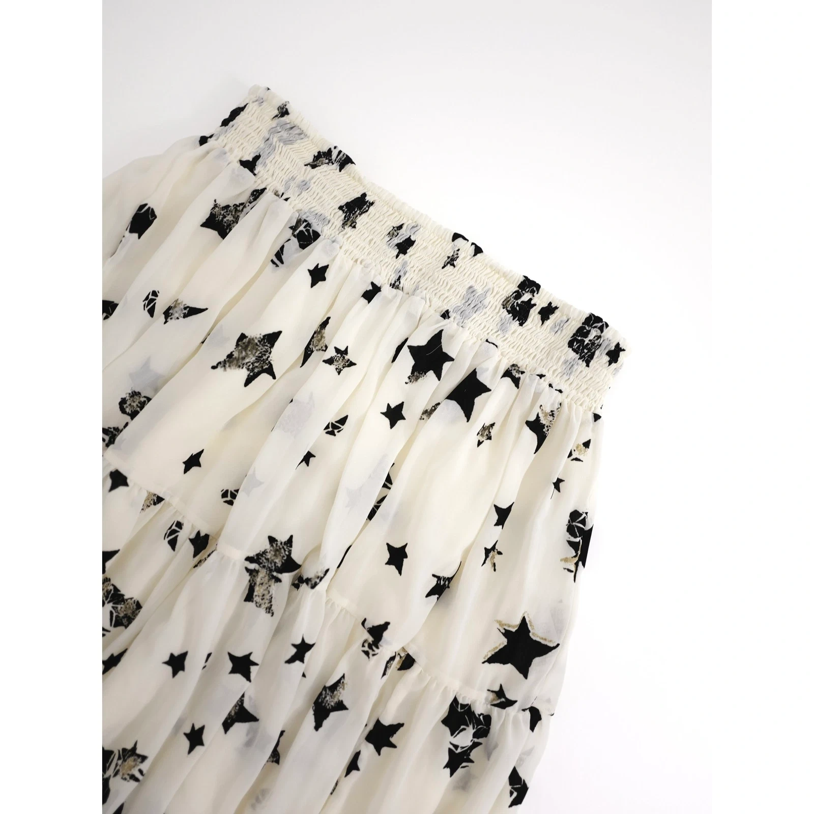 TSUMORI CHISATO Mini jupe Blanc vintage, passéist — photo 2