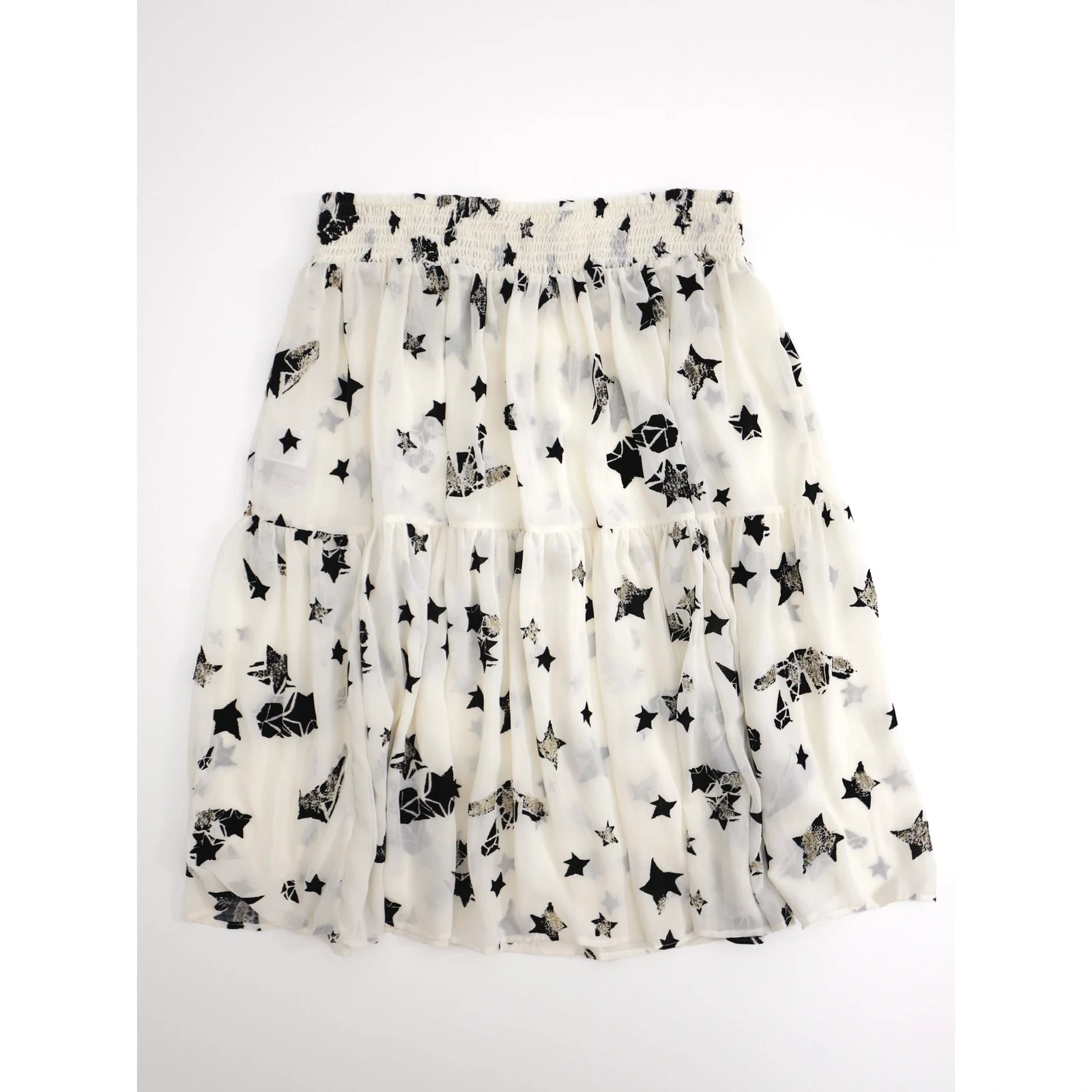 TSUMORI CHISATO Mini jupe Blanc vintage, passéist — photo 14