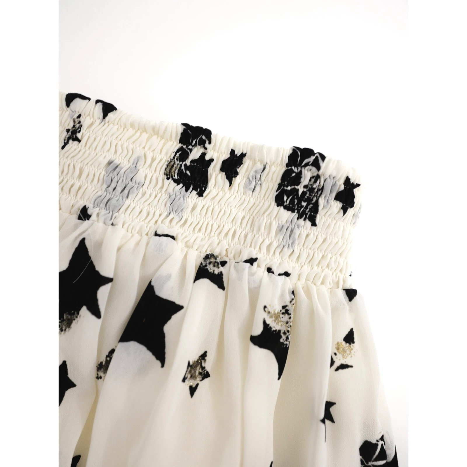 TSUMORI CHISATO Mini jupe Blanc vintage, passéist — photo 6