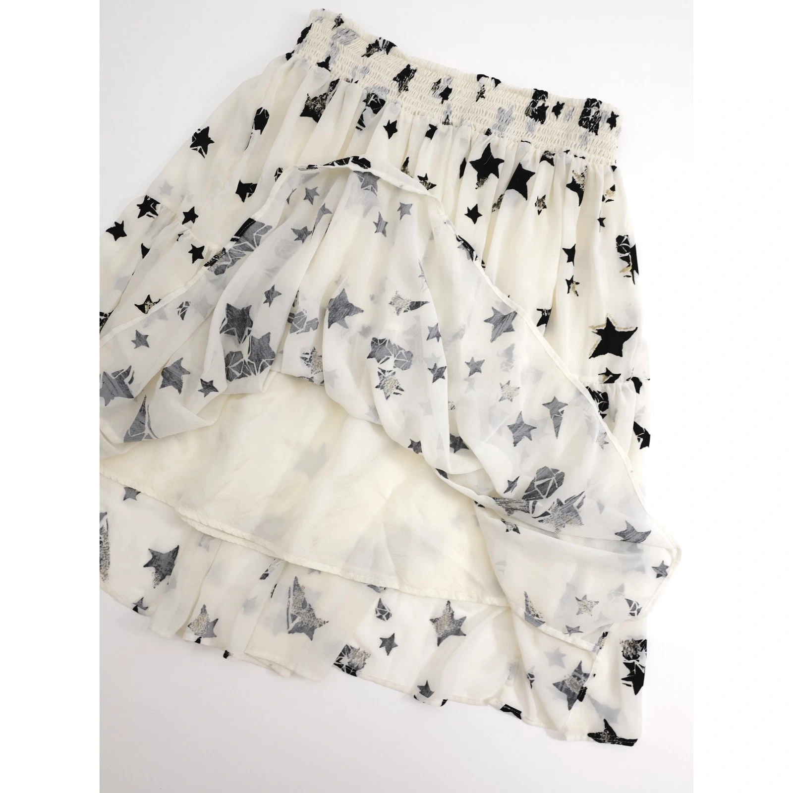 TSUMORI CHISATO Mini jupe Blanc vintage, passéist — photo 7