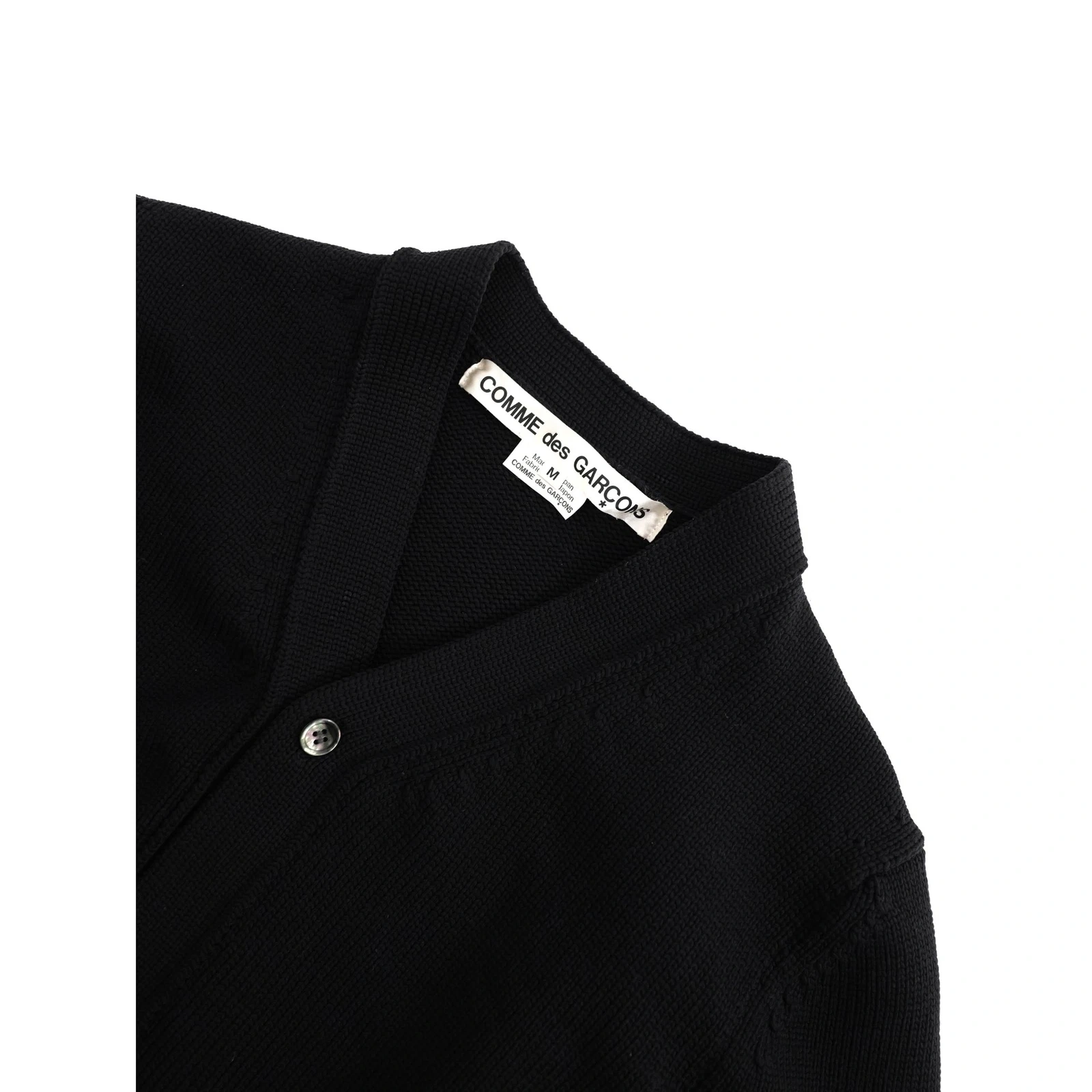 COMME DES GARÇONS Gilet long Noir vintage, passéist — photo 2