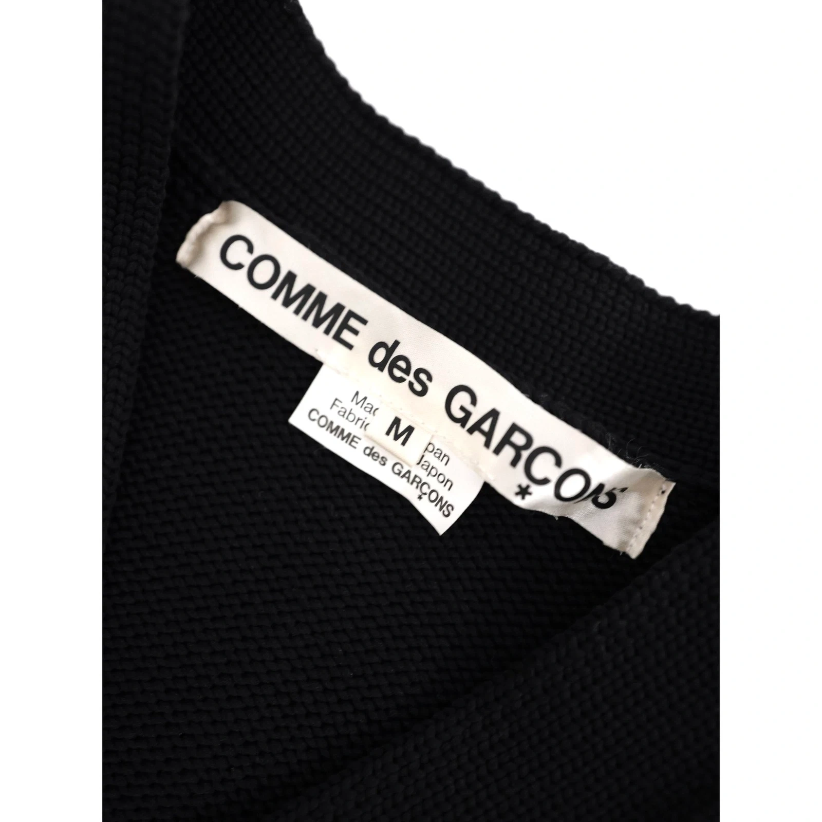 COMME DES GARÇONS Gilet long Noir vintage, passéist — photo 3