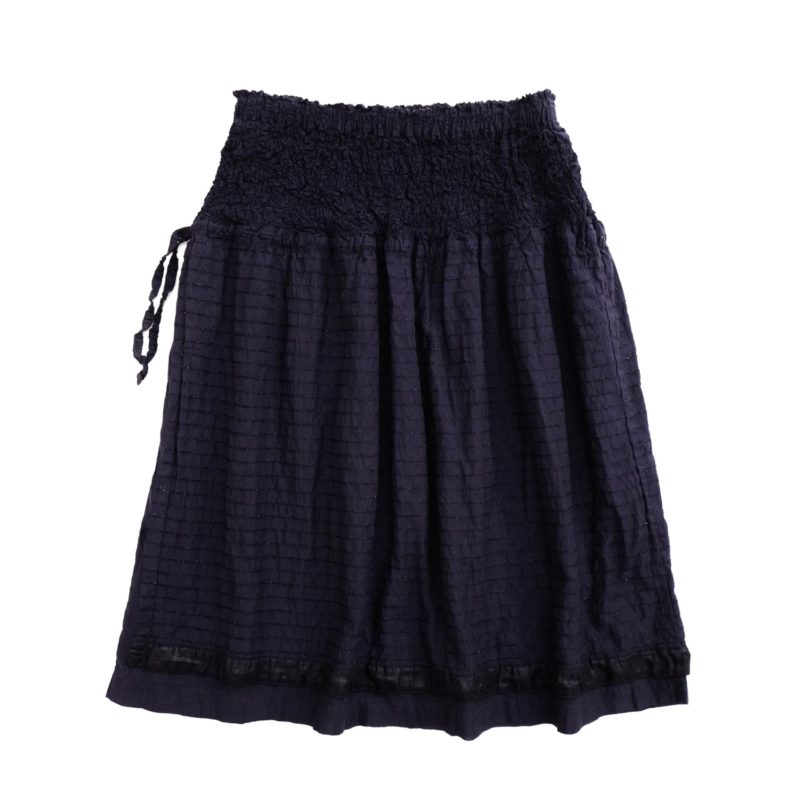 ISSEY MIYAKE Jupe mi-longue Marine vintage, passéist — photo 14