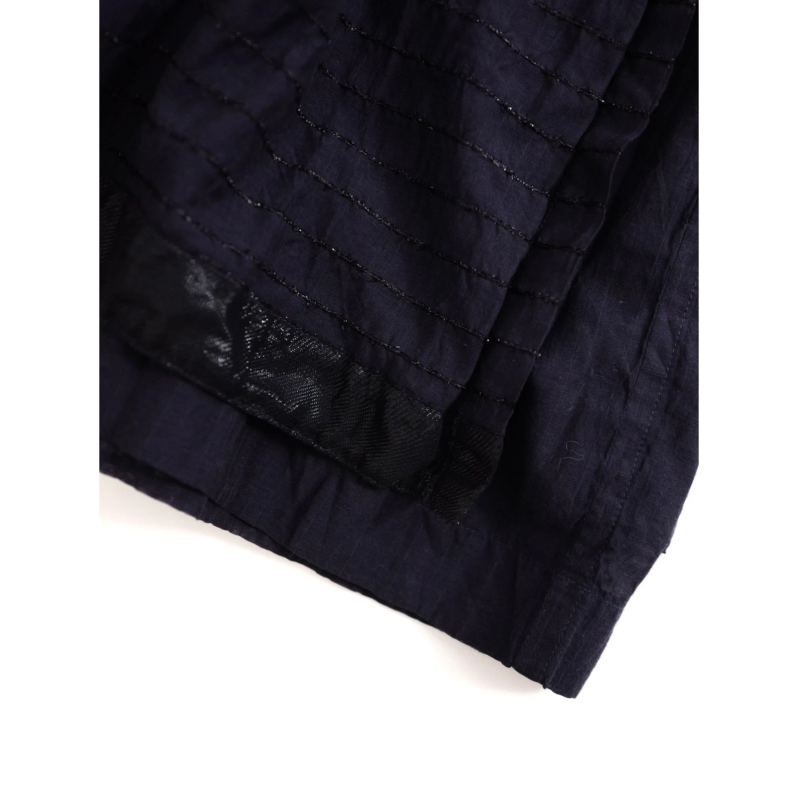 ISSEY MIYAKE Jupe mi-longue Marine vintage, passéist — photo 4