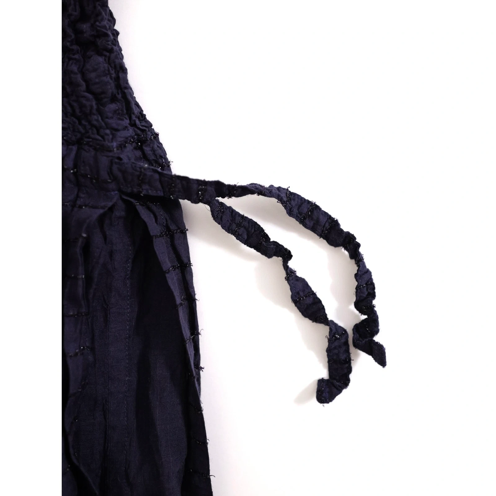 ISSEY MIYAKE Jupe mi-longue Marine vintage, passéist — photo 9