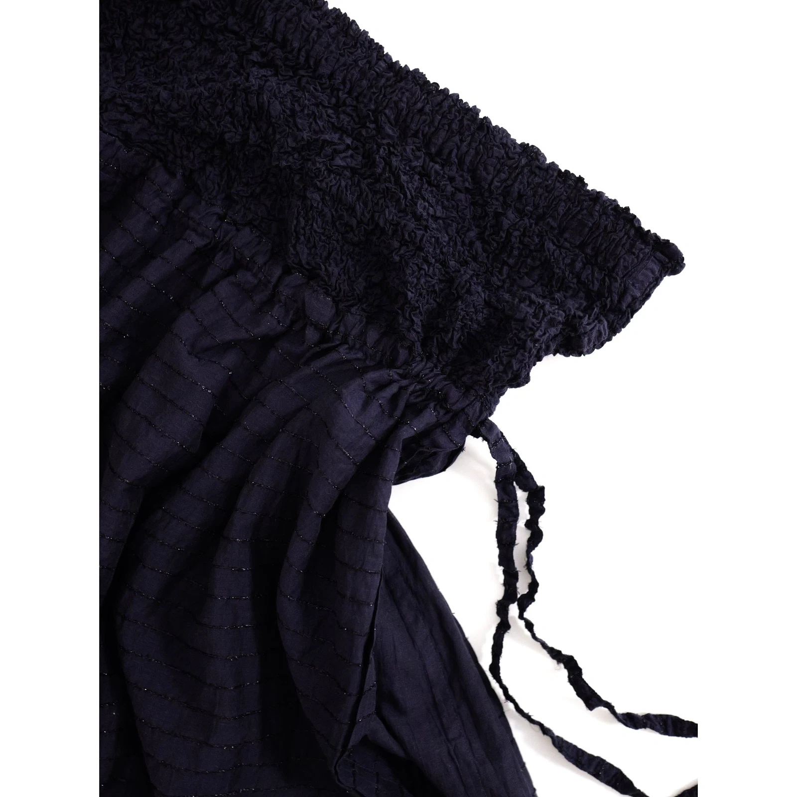 ISSEY MIYAKE Jupe mi-longue Marine vintage, passéist — photo 10