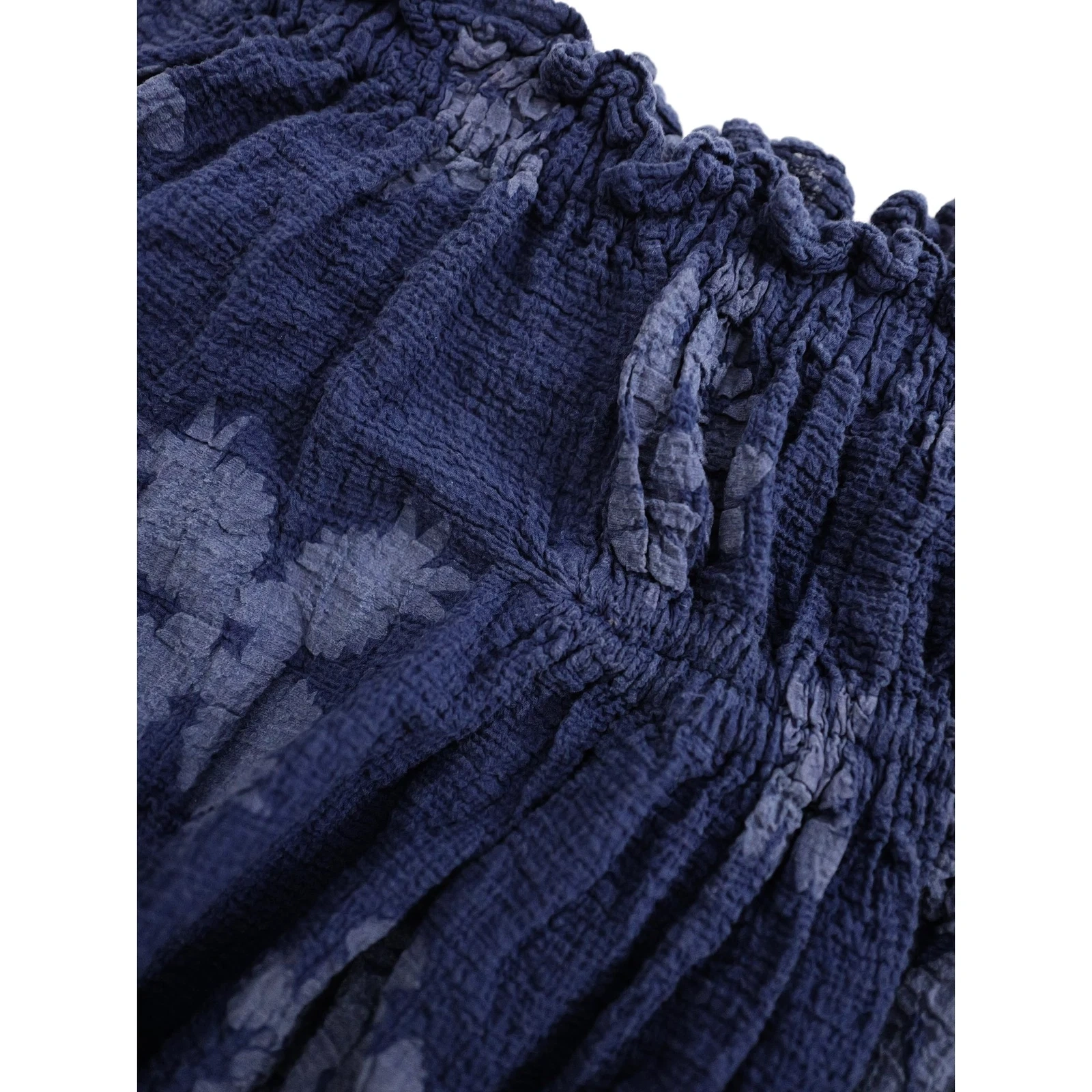 ISSEY MIYAKE Jupe mi-longue Marine vintage, passéist — photo 4