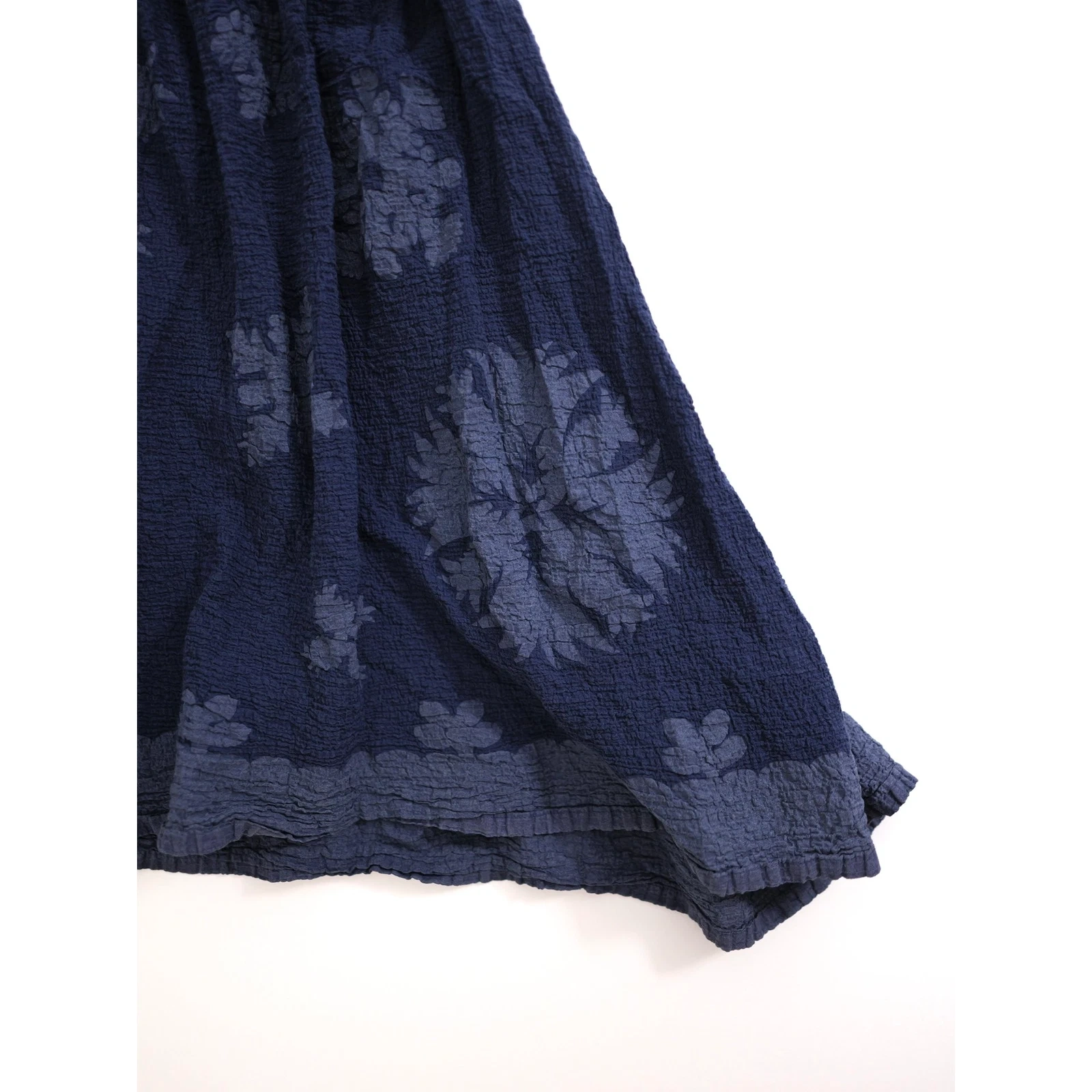 ISSEY MIYAKE Jupe mi-longue Marine vintage, passéist — photo 6