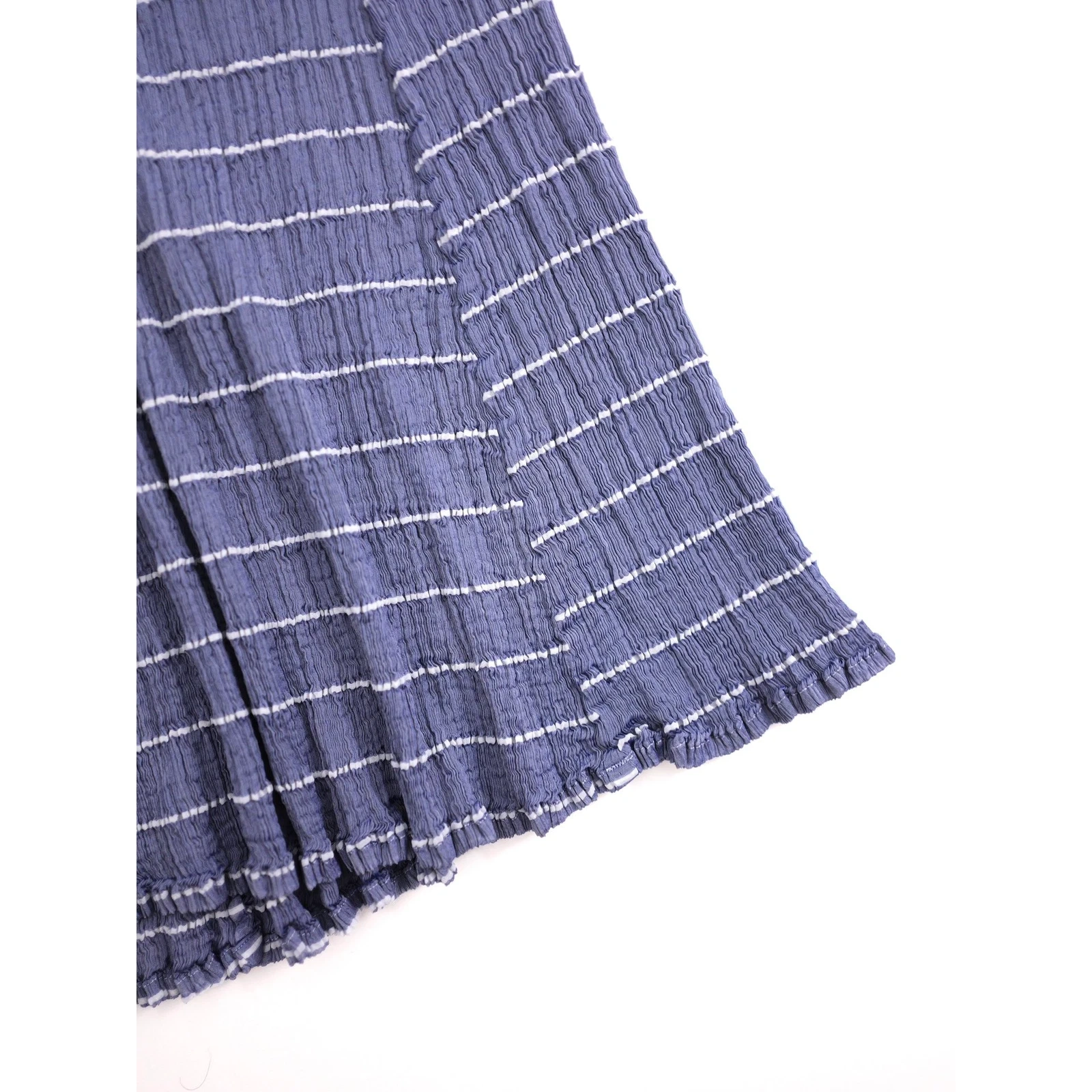 ISSEY MIYAKE Jupe mi-longue Bleu vintage, passéist — photo 2