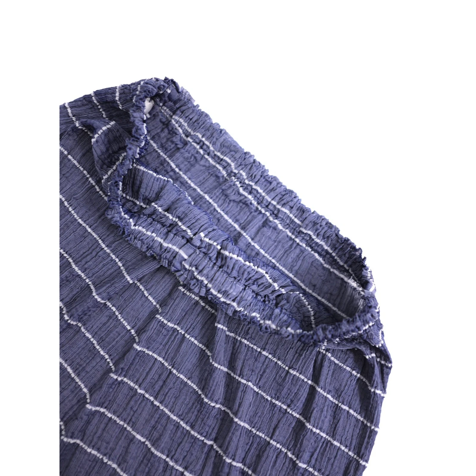ISSEY MIYAKE Jupe mi-longue Bleu vintage, passéist — photo 4