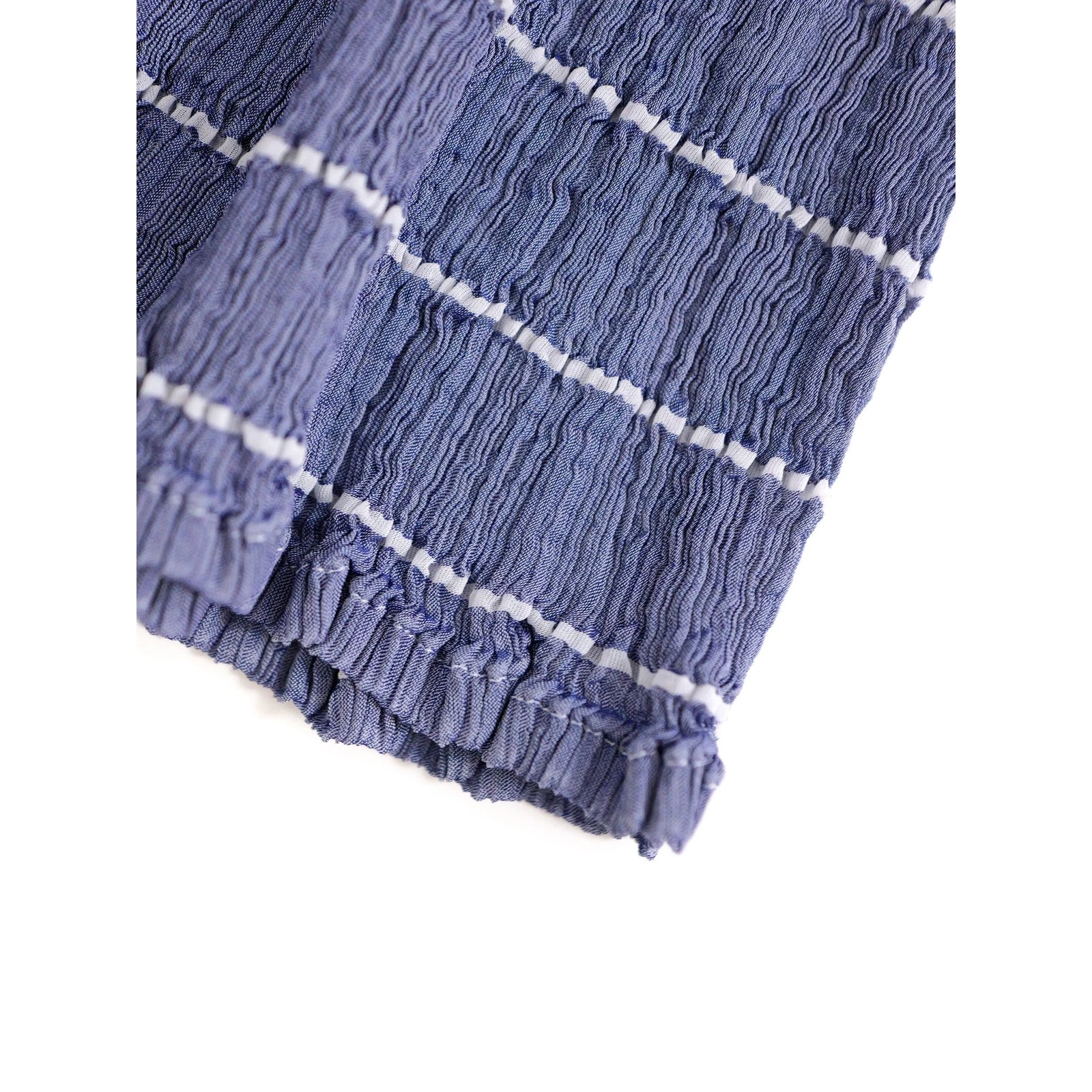 ISSEY MIYAKE Jupe mi-longue Bleu vintage, passéist — photo 5