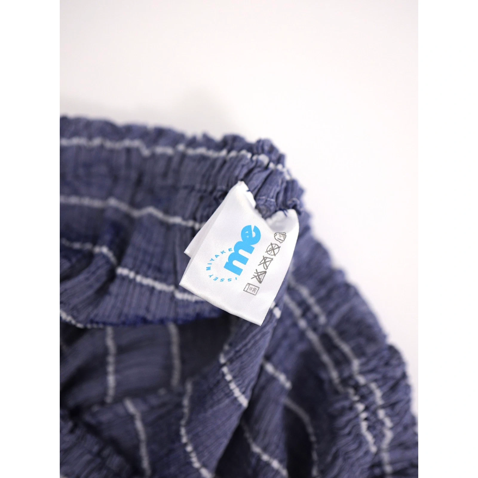 ISSEY MIYAKE Jupe mi-longue Bleu vintage, passéist — photo 9