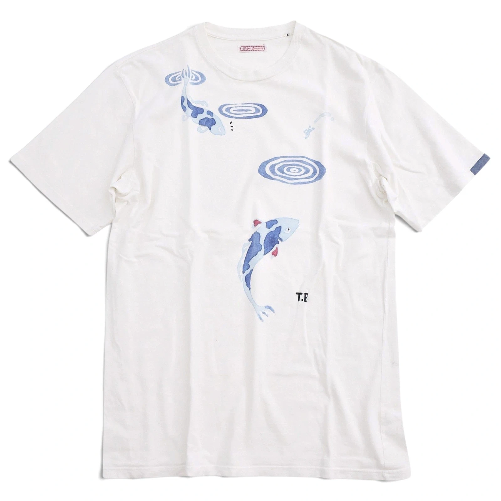 TIGRE BROCANTE T-shirt Blanc vintage, passéist — photo 1