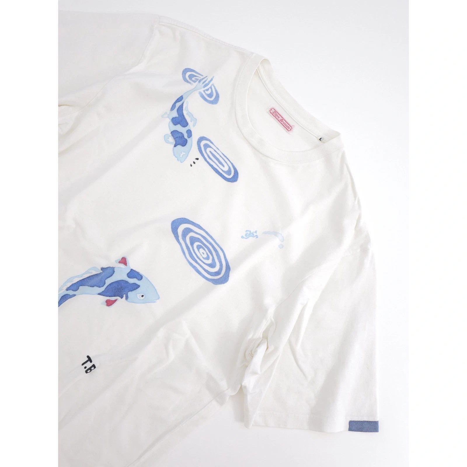 TIGRE BROCANTE T-shirt Blanc vintage, passéist — photo 2