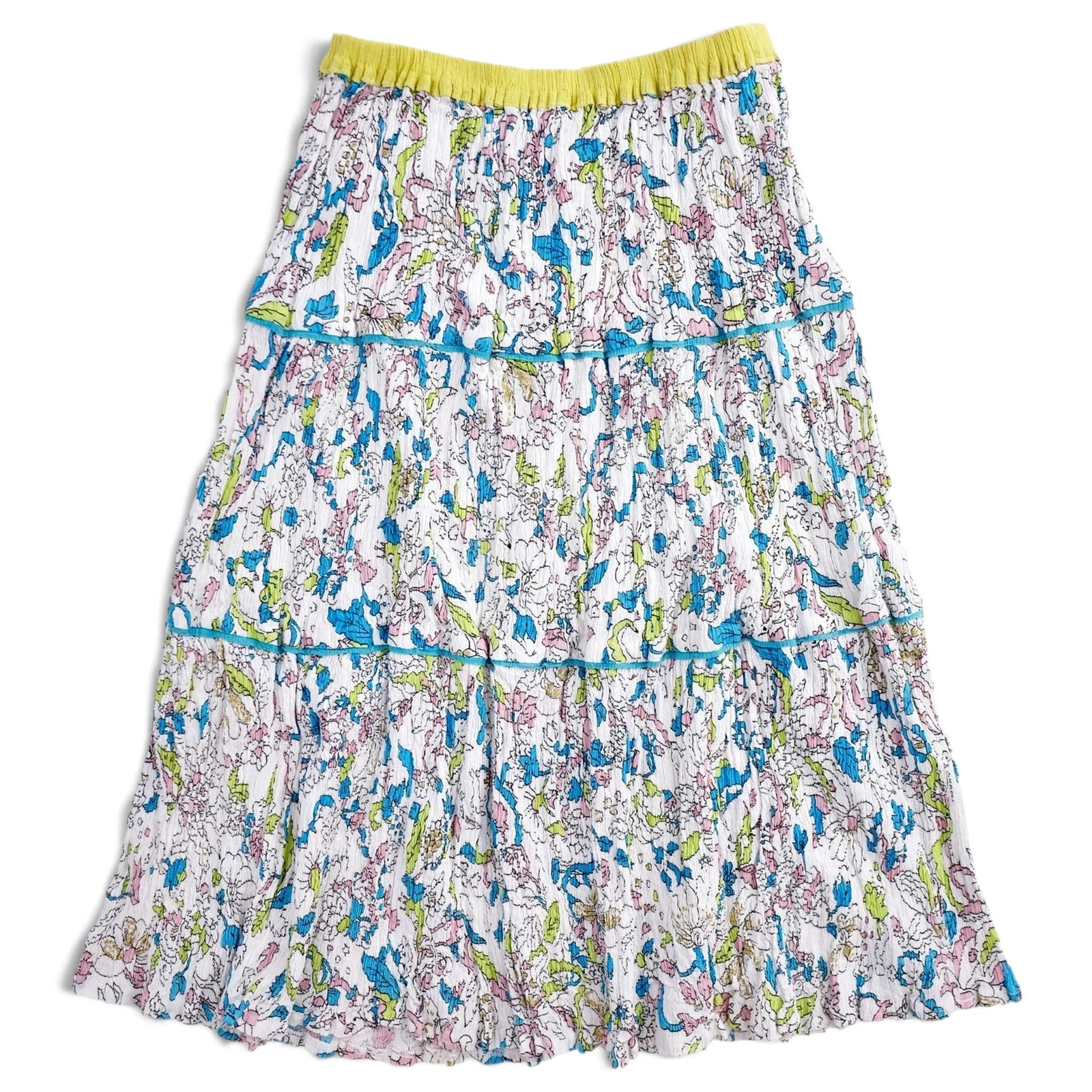 TSUMORI CHISATO Jupe mi-longue Multicolore vintage, passéist — photo 1
