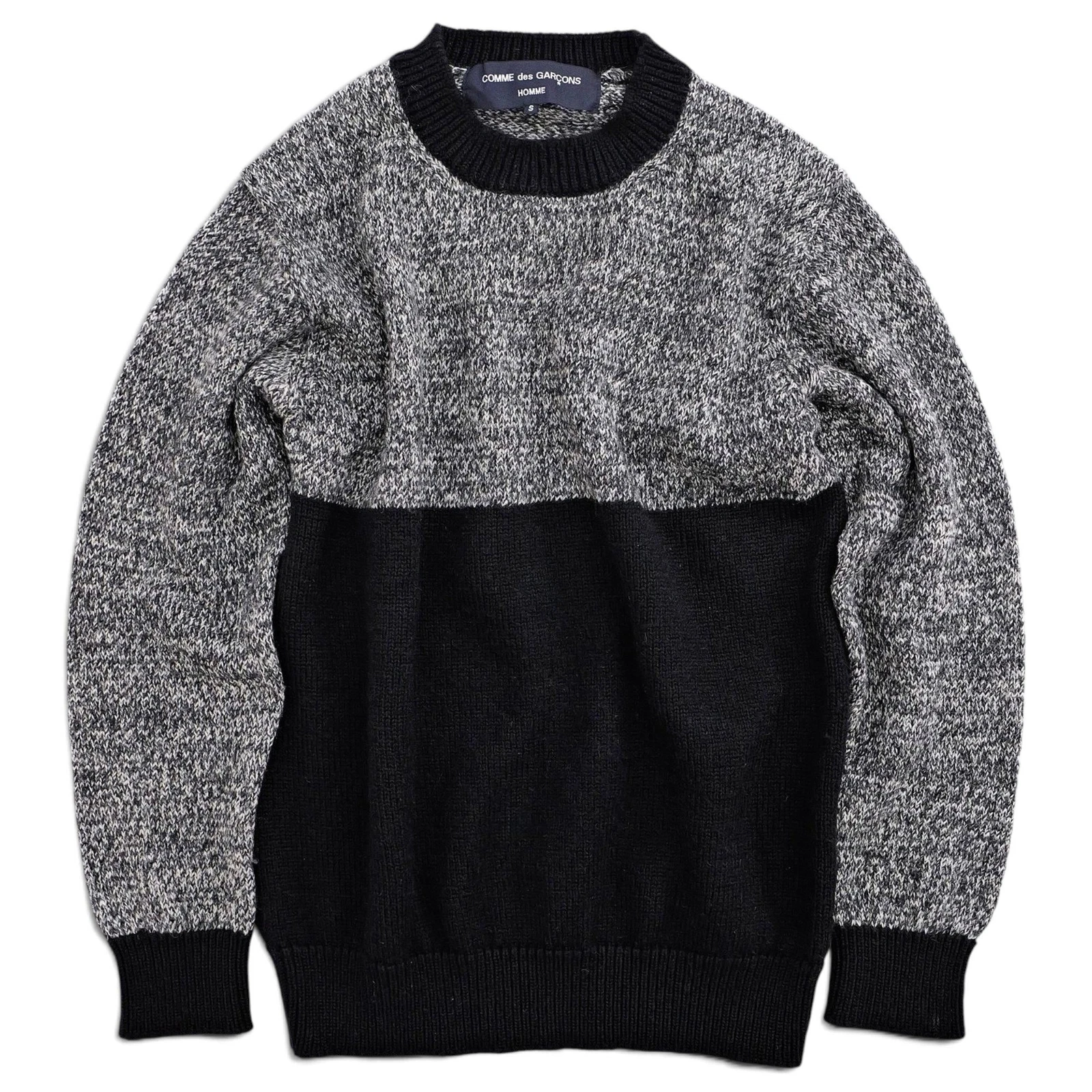 COMME DES GARÇONS Pull en laine Gris vintage, passéist — photo 1