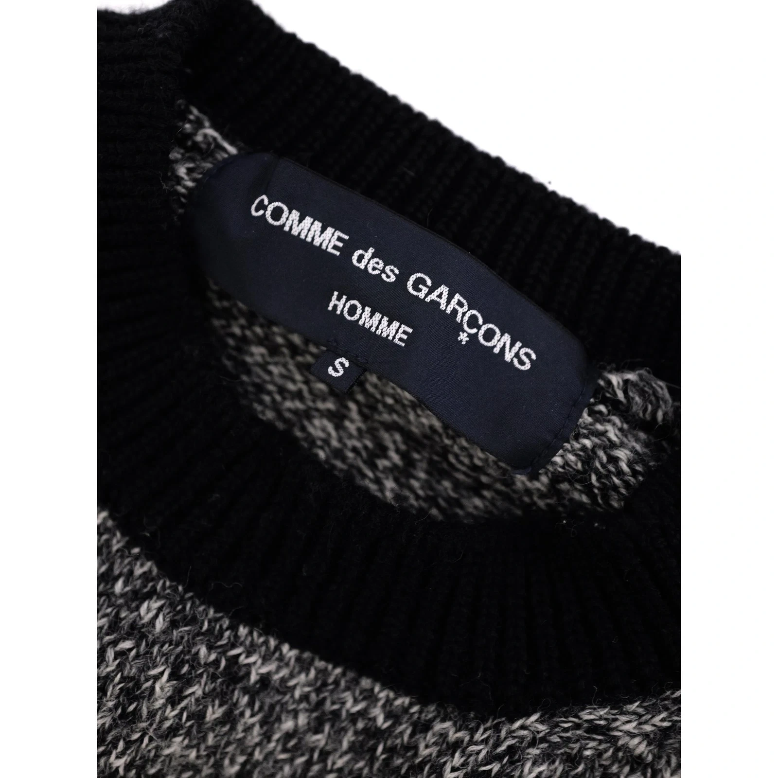 COMME DES GARÇONS Pull en laine Gris vintage, passéist — photo 4