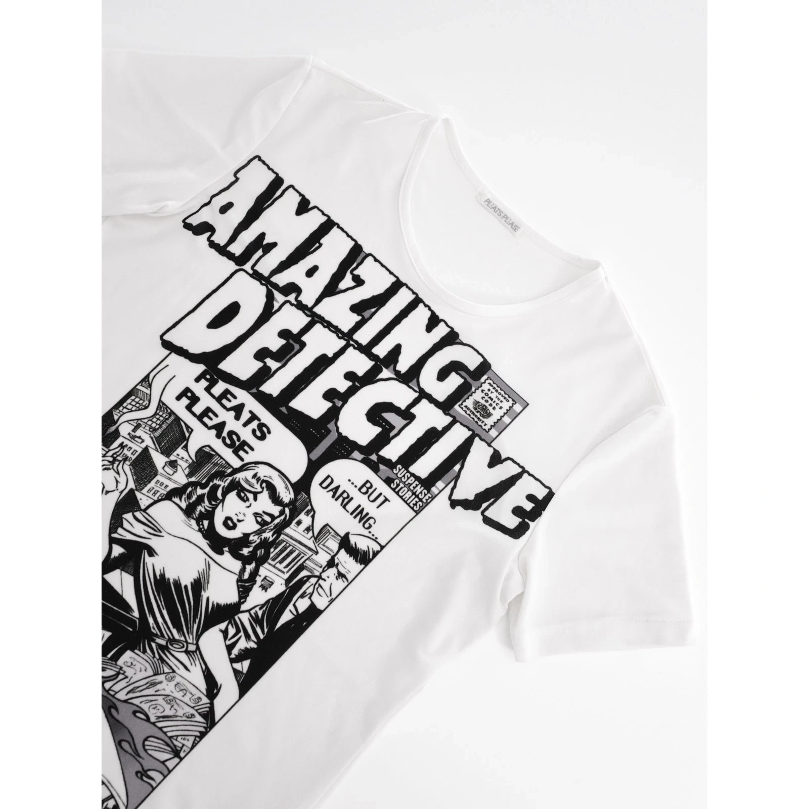 ISSEY MIYAKE T-shirt Blanc vintage, passéist — photo 2