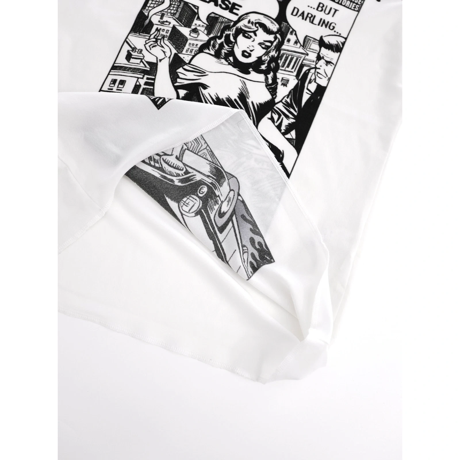 ISSEY MIYAKE T-shirt Blanc vintage, passéist — photo 8