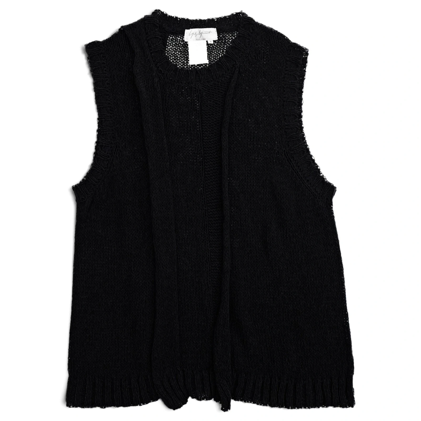 YOHJI YAMAMOTO Gilet Noir vintage, passéist — photo 1