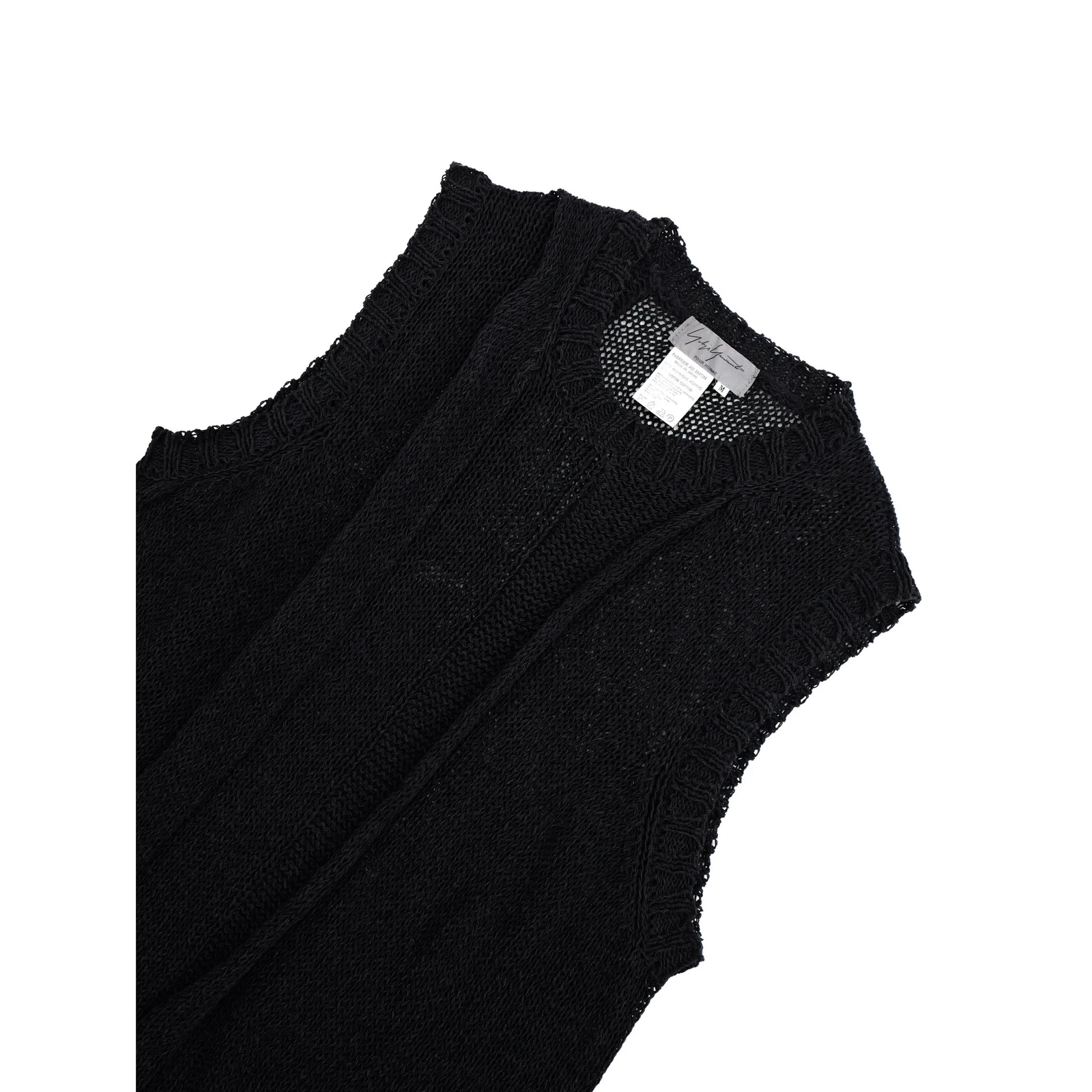 YOHJI YAMAMOTO Gilet Noir vintage, passéist — photo 2