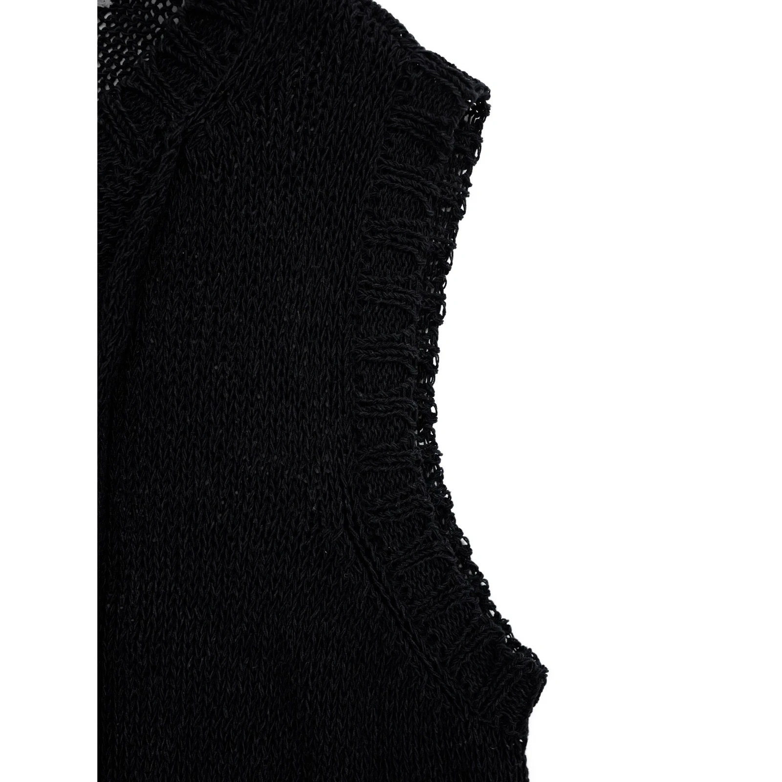 YOHJI YAMAMOTO Gilet Noir vintage, passéist — photo 6