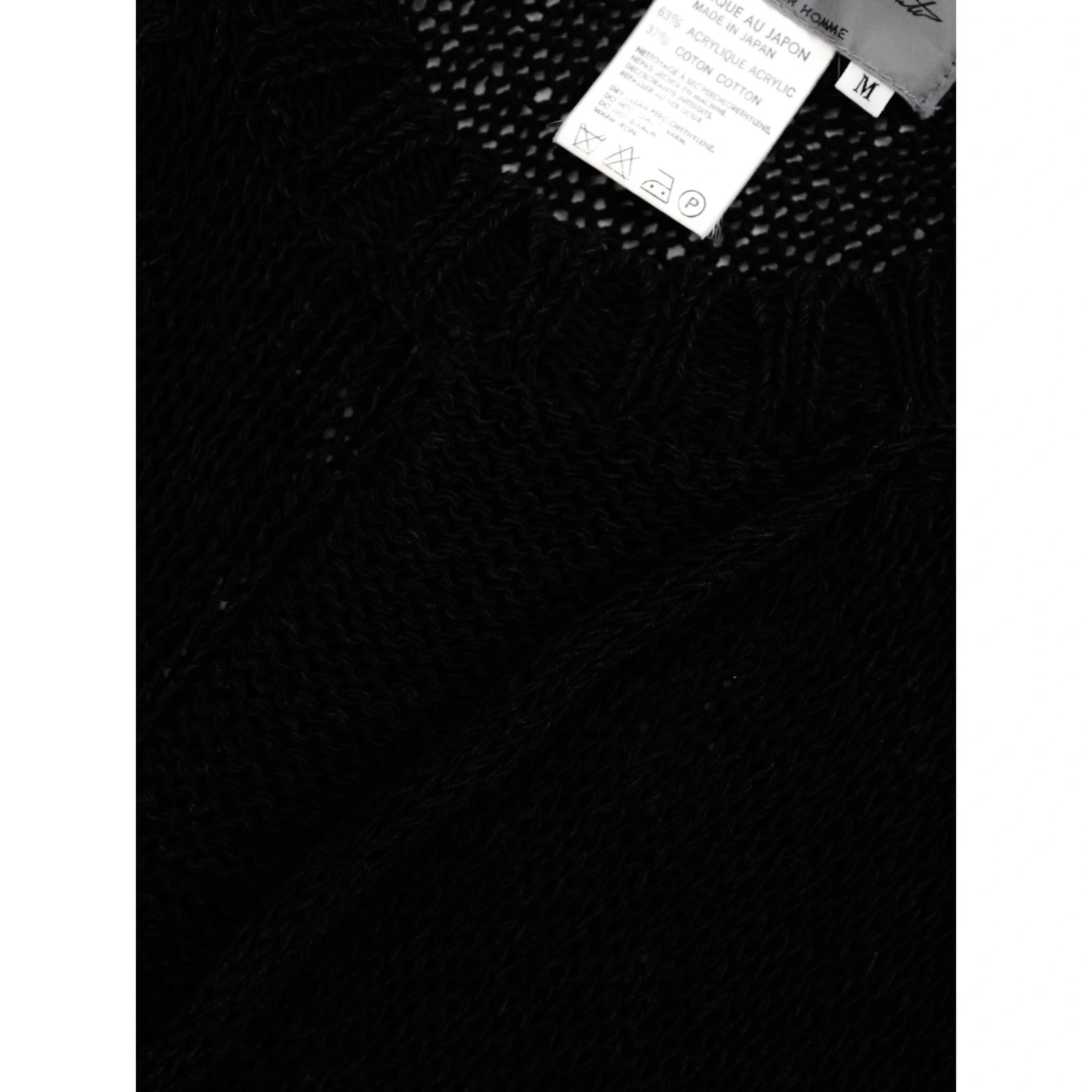 YOHJI YAMAMOTO Gilet Noir vintage, passéist — photo 7