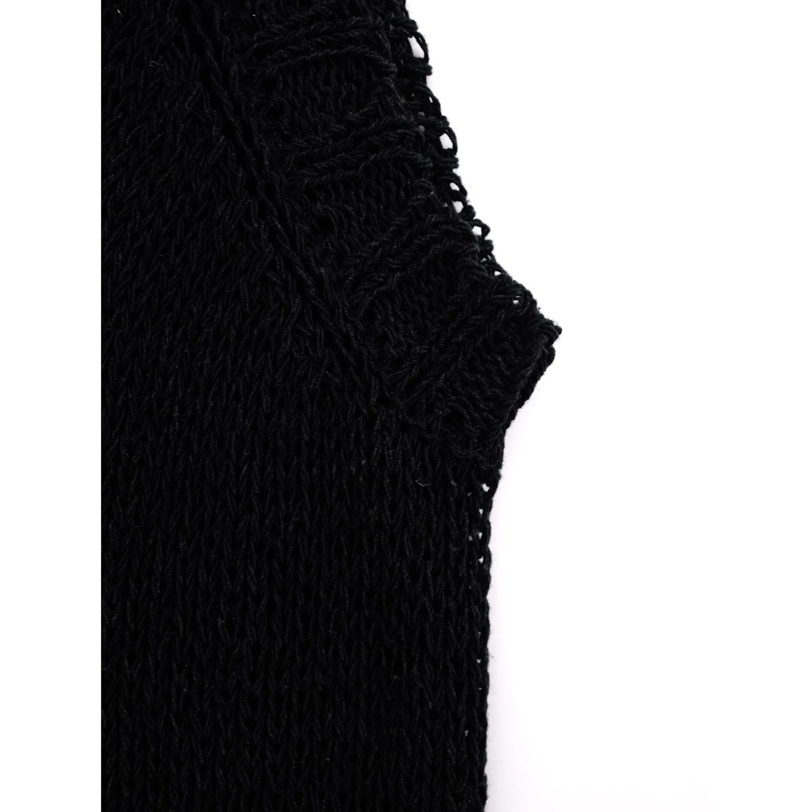 YOHJI YAMAMOTO Gilet Noir vintage, passéist — photo 10