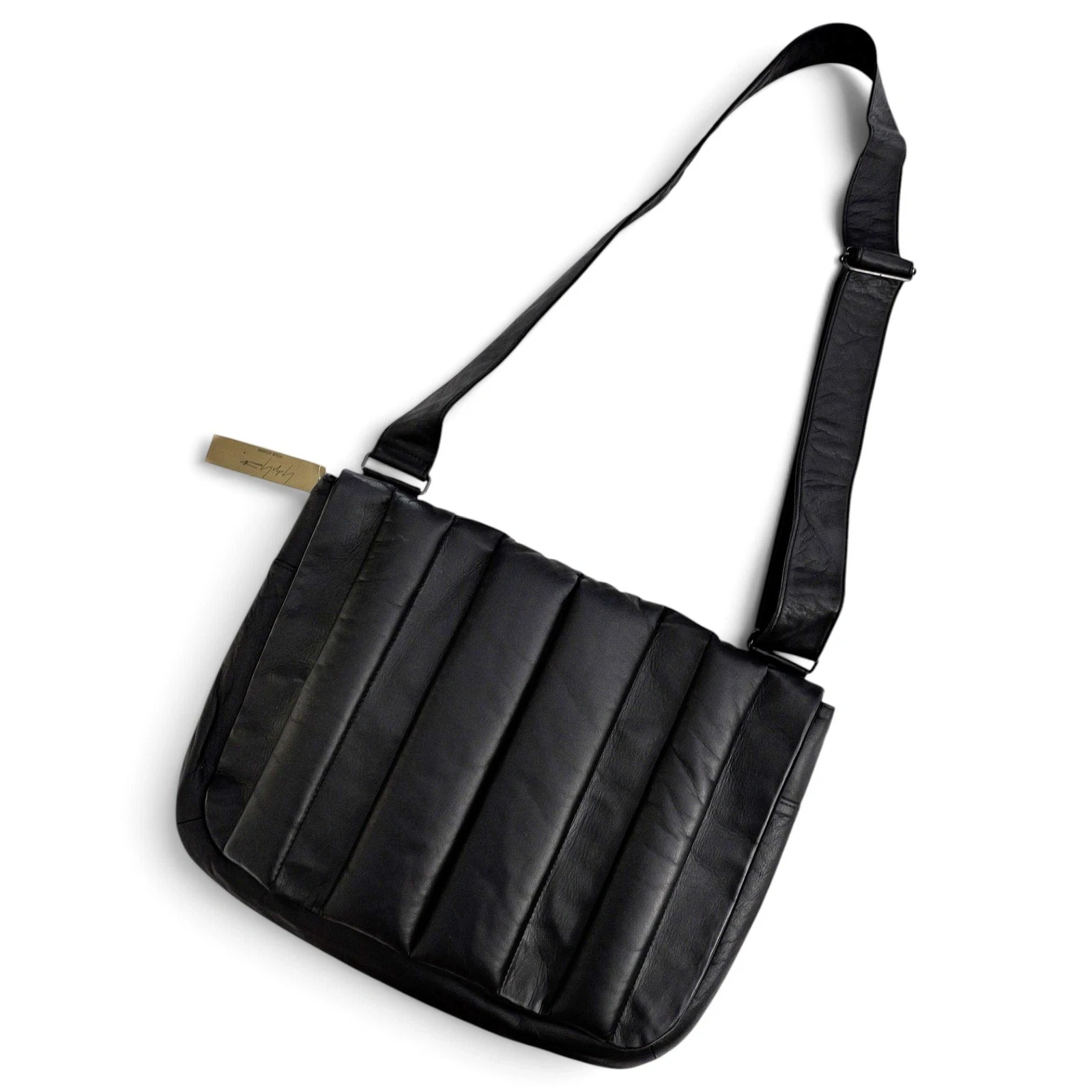 YOHJI YAMAMOTO Cartable en cuir Noir vintage, passéist — photo 1