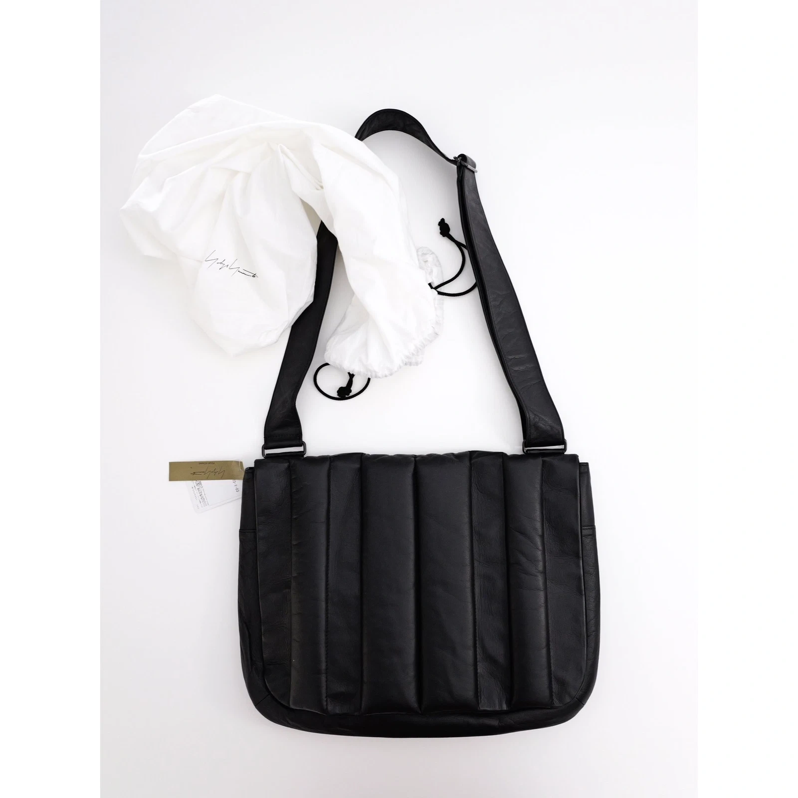 YOHJI YAMAMOTO Cartable en cuir Noir vintage, passéist — photo 2