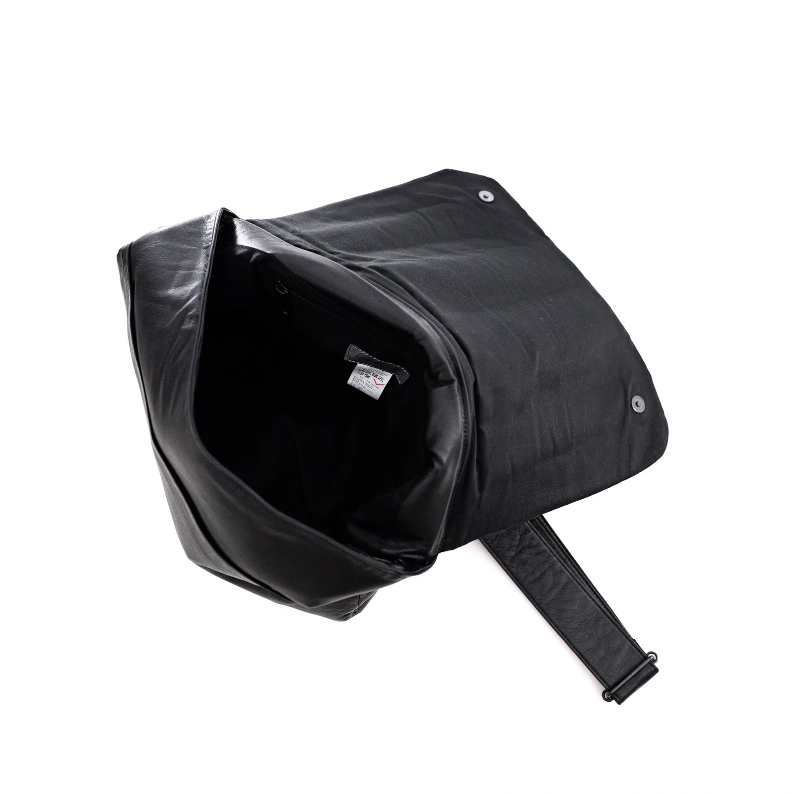 YOHJI YAMAMOTO Cartable en cuir Noir vintage, passéist — photo 12