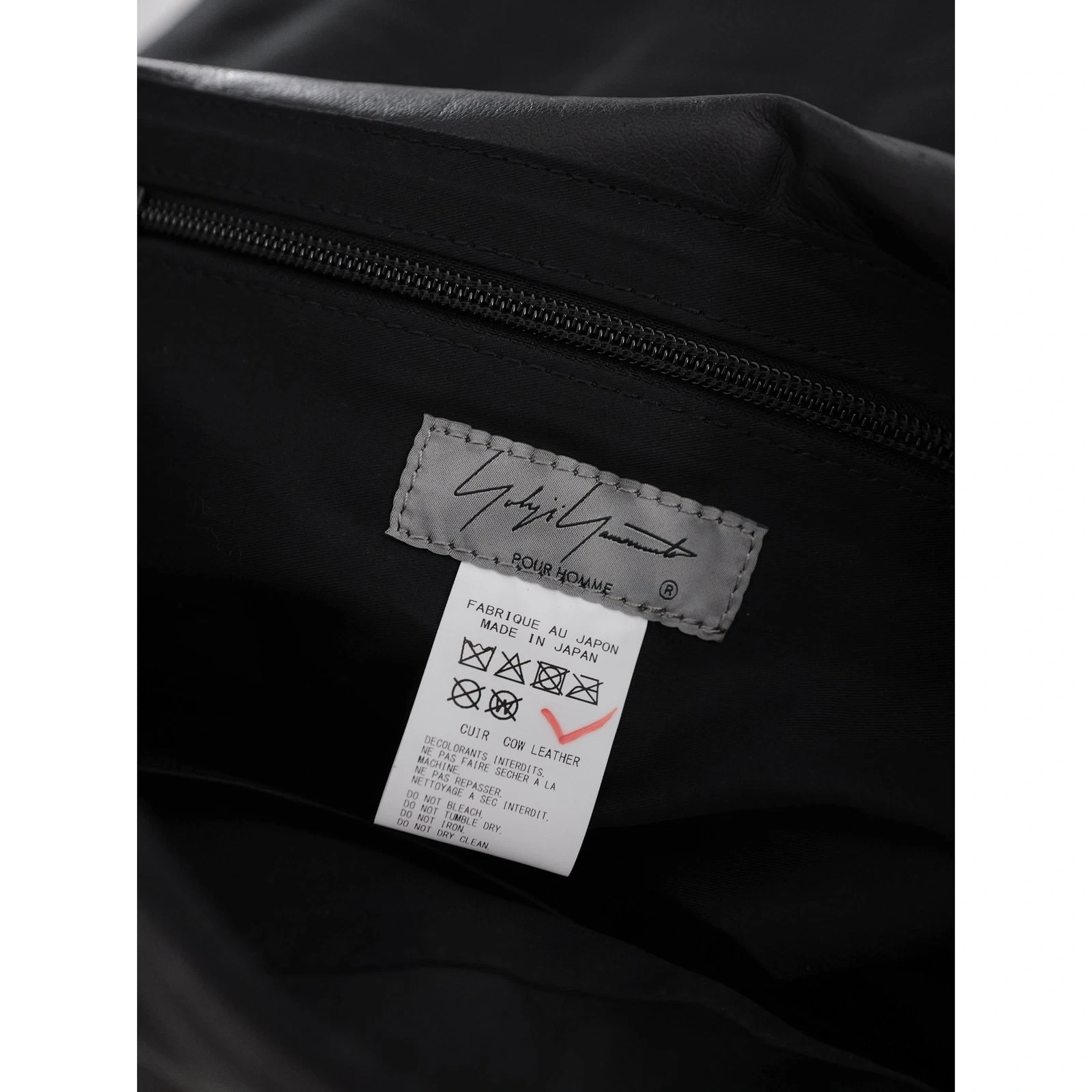 YOHJI YAMAMOTO Cartable en cuir Noir vintage, passéist — photo 13