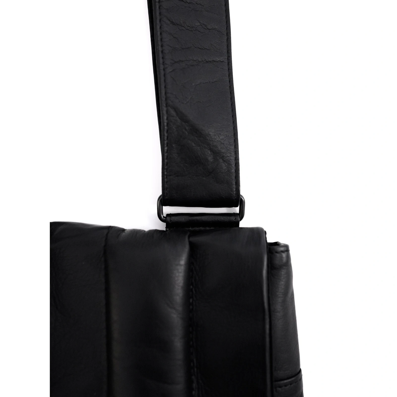 YOHJI YAMAMOTO Cartable en cuir Noir vintage, passéist — photo 3