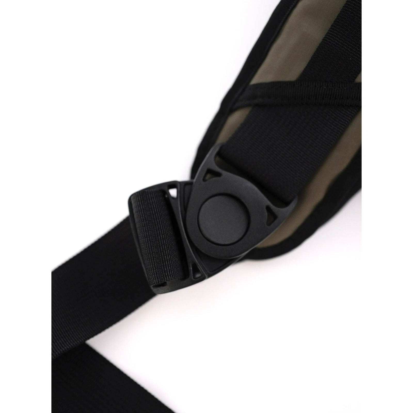 SÉRIE VINTAGE "LIEBE LECKEN" Sac banane en cuir Kaki vintage, passéist — photo 12