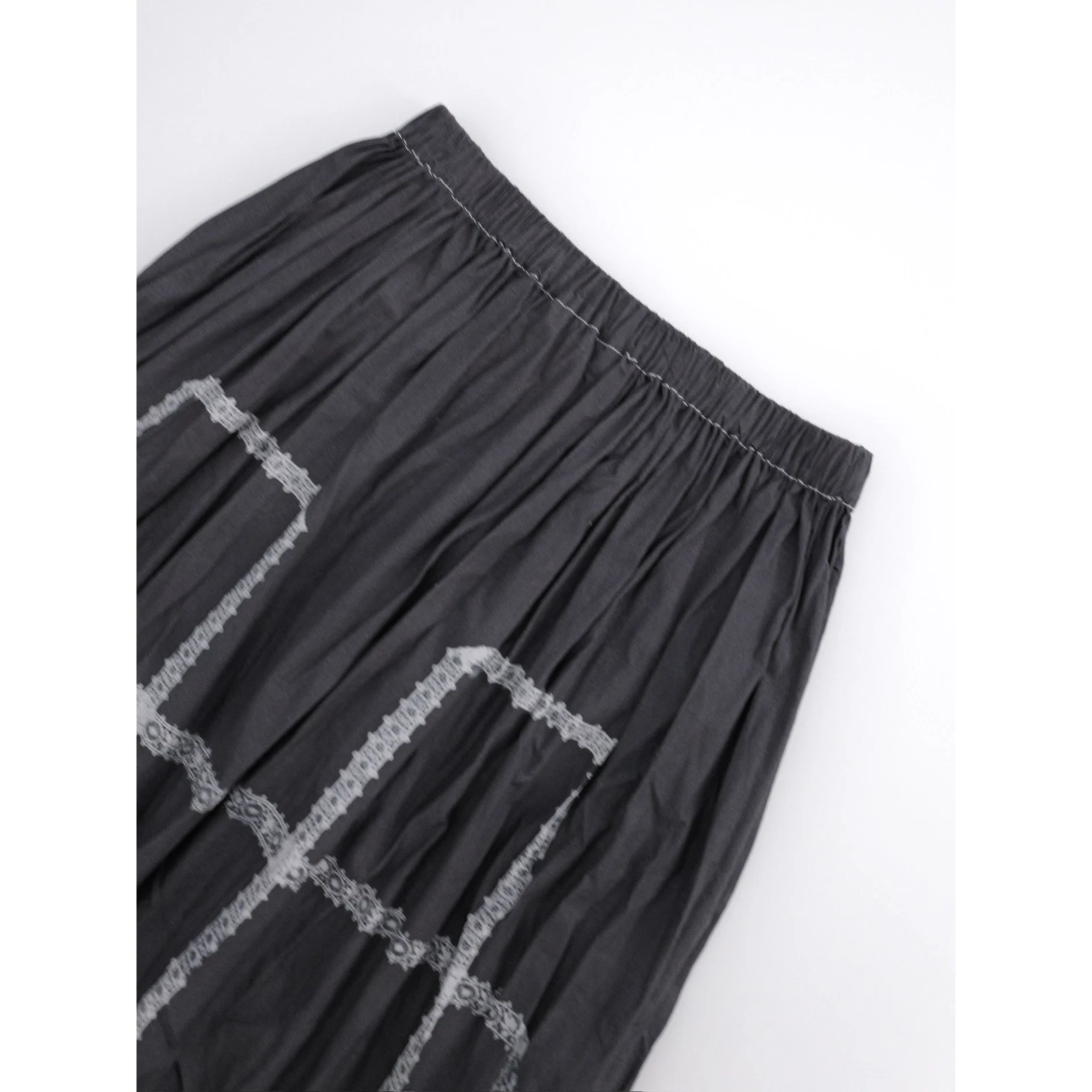 COMME DES GARÇONS Jupe mi-longue Anthracite vintage, passéist — photo 15