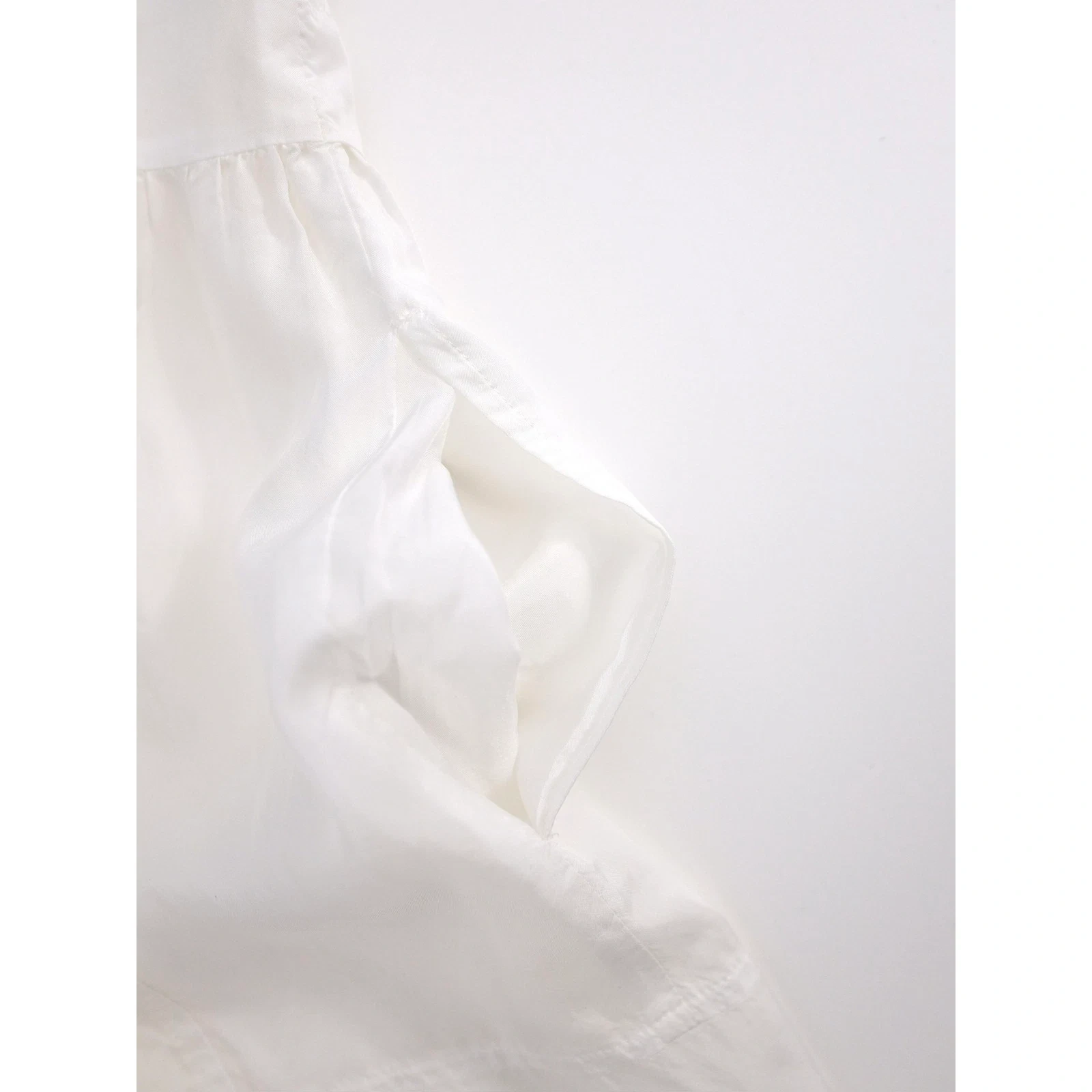 COMME DES GARÇONS Robe mi-longue Blanc vintage, passéist — photo 14