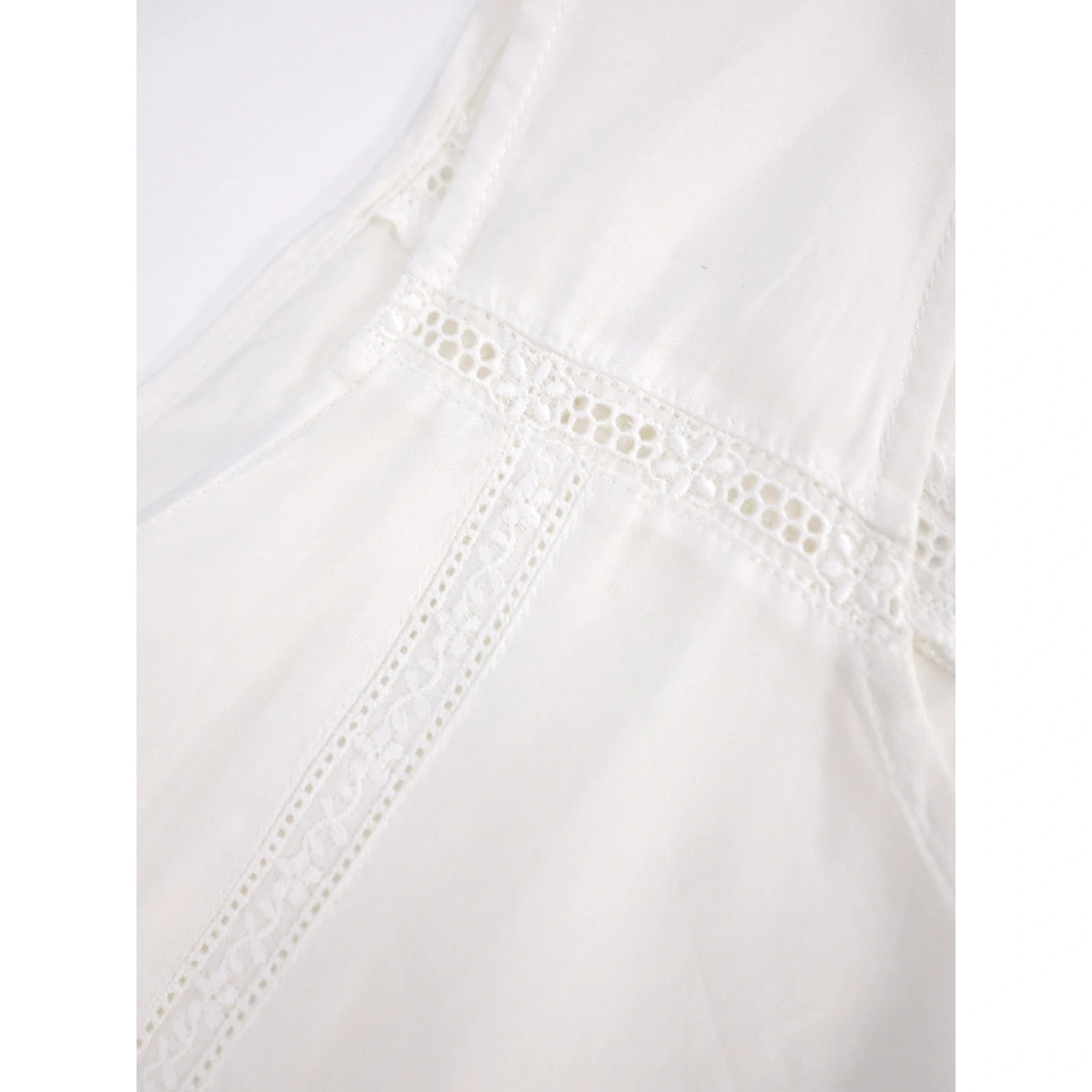 COMME DES GARÇONS Robe mi-longue Blanc vintage, passéist — photo 6