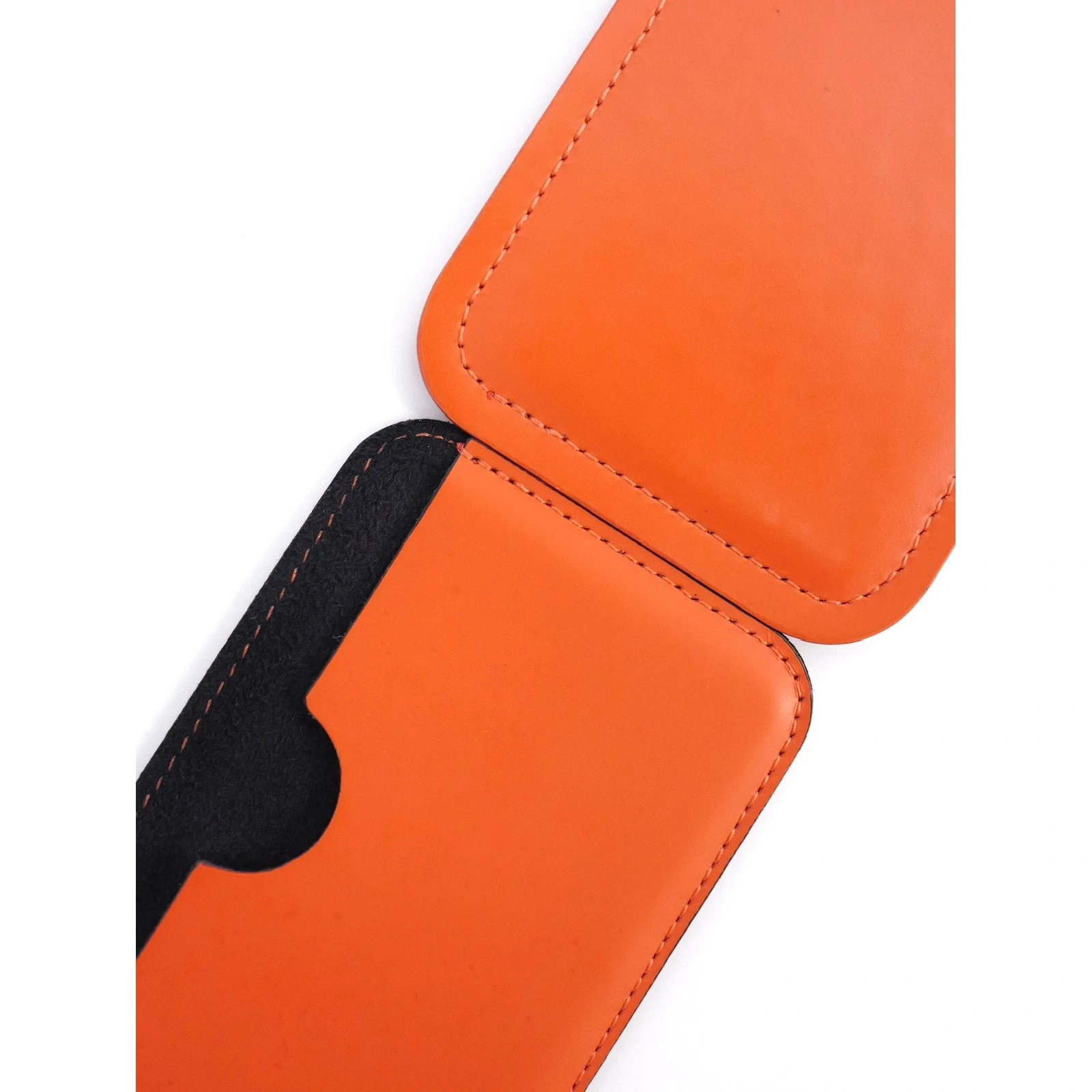 ISSEY MIYAKE Petite maroquinerie en cuir Orange vintage, passéist — photo 13