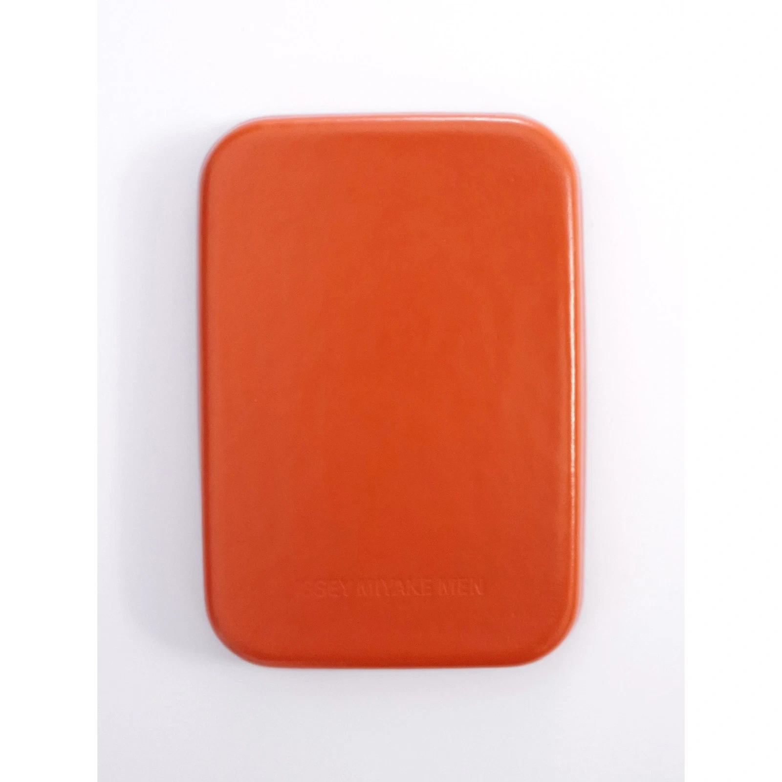 ISSEY MIYAKE Petite maroquinerie en cuir Orange vintage, passéist — photo 3