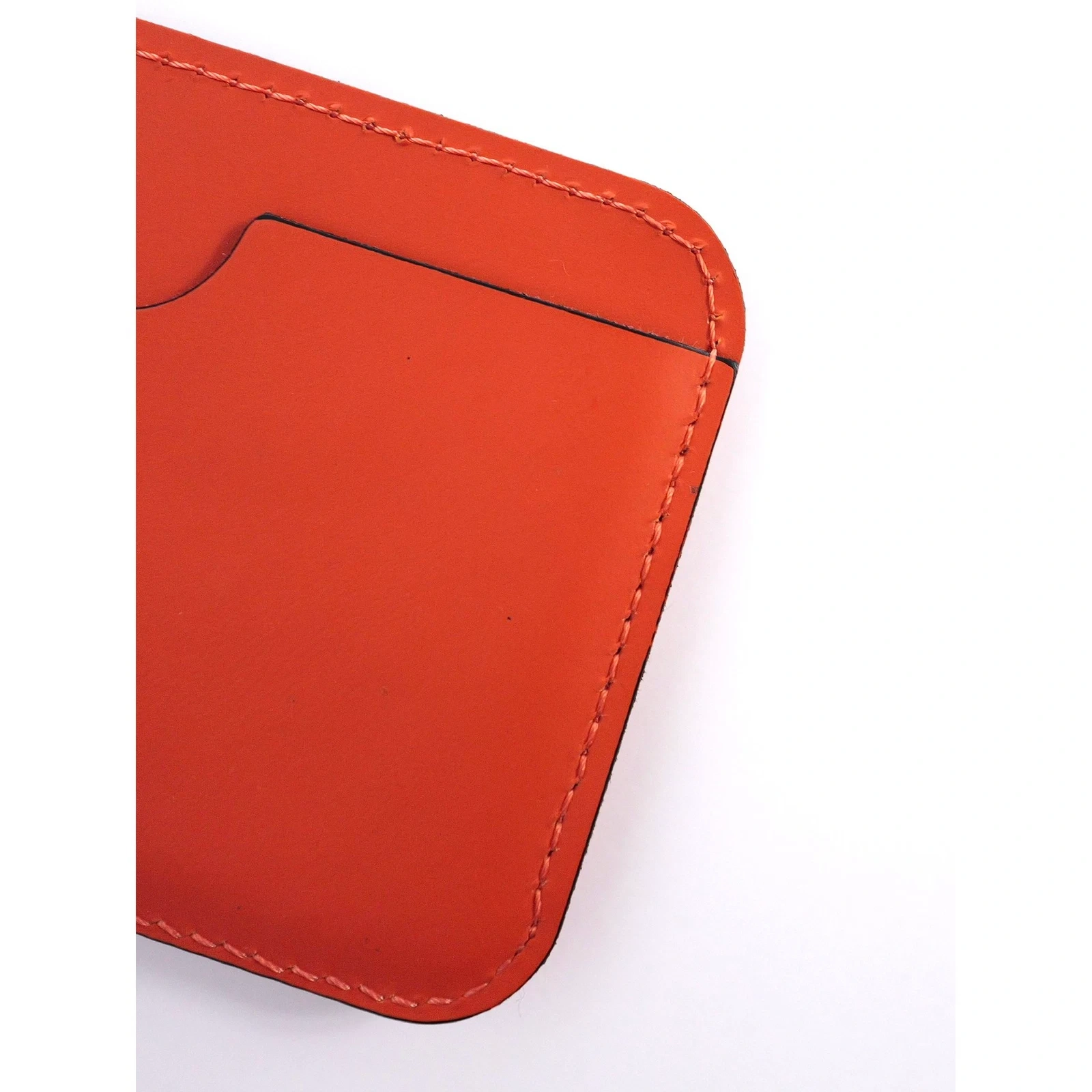 ISSEY MIYAKE Petite maroquinerie en cuir Orange vintage, passéist — photo 10