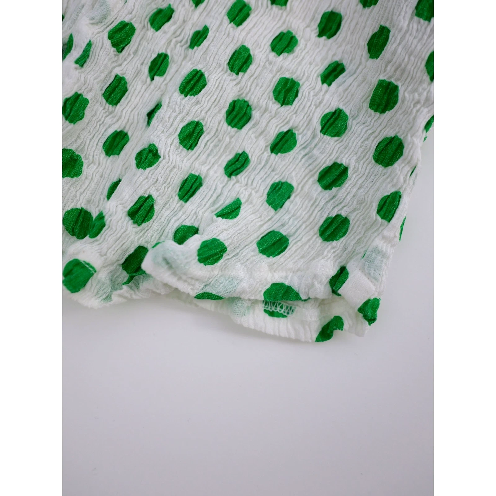 TSUMORI CHISATO Blouse Vert vintage, passéist — photo 9