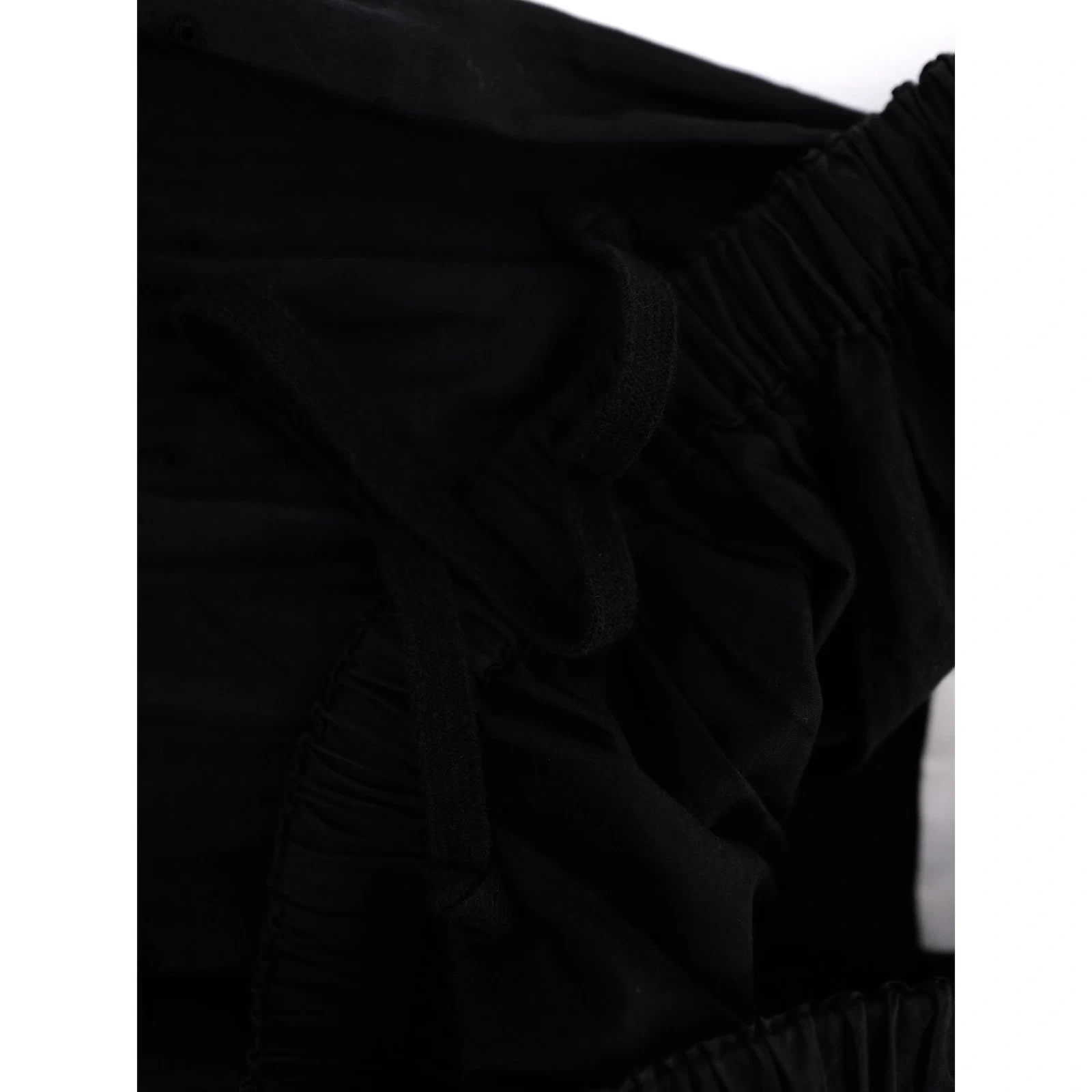 COMME DES GARÇONS Jupe mi-longue Noir vintage, passéist — photo 12