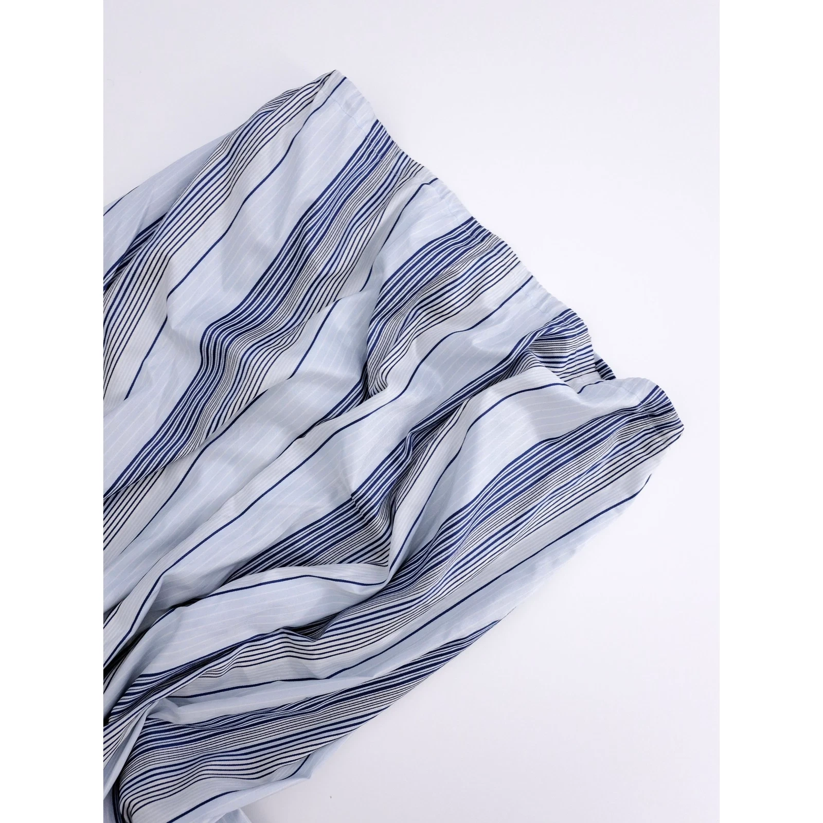 YOHJI YAMAMOTO Jupe mi-longue en soie Marine vintage, passéist — photo 2