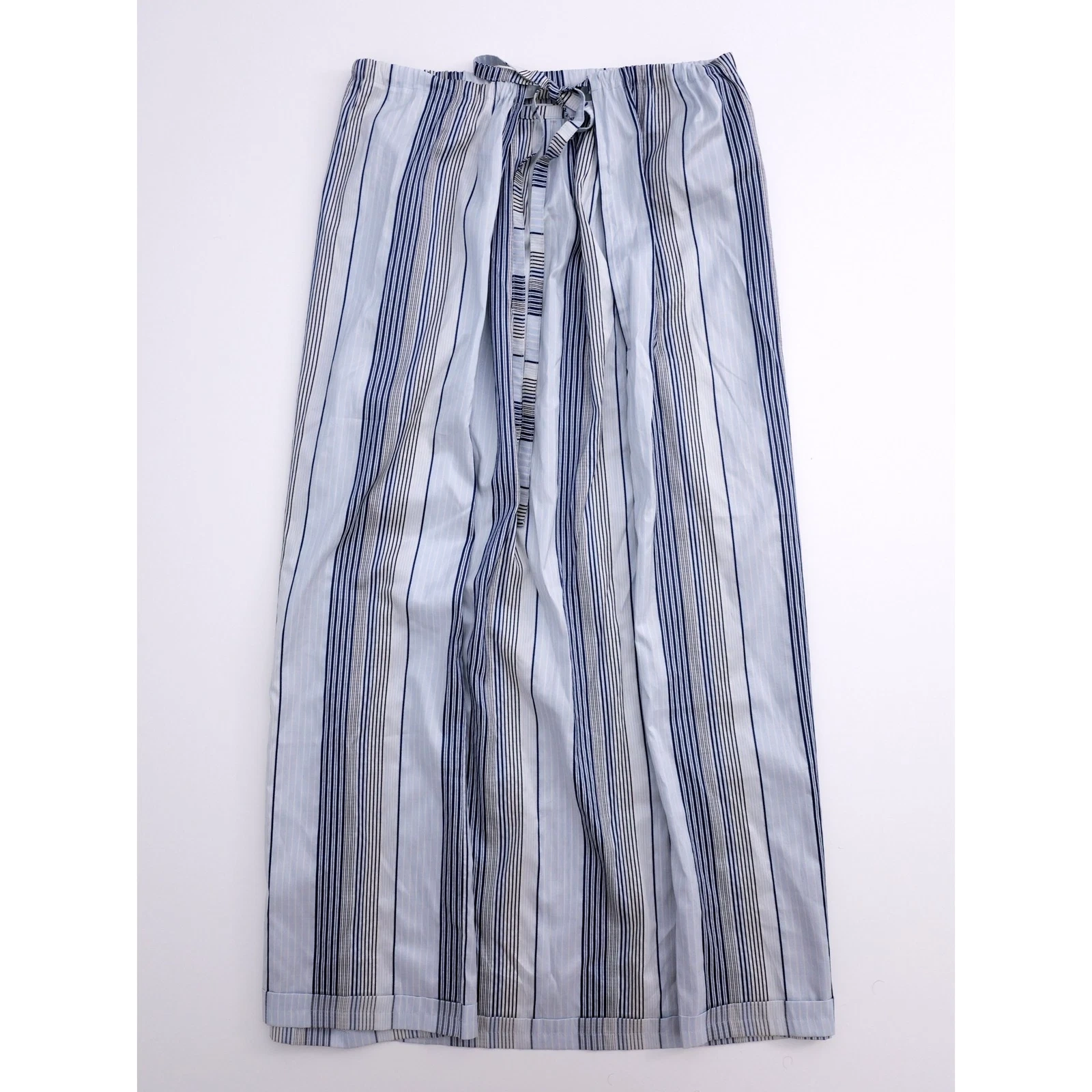 YOHJI YAMAMOTO Jupe mi-longue en soie Marine vintage, passéist — photo 12