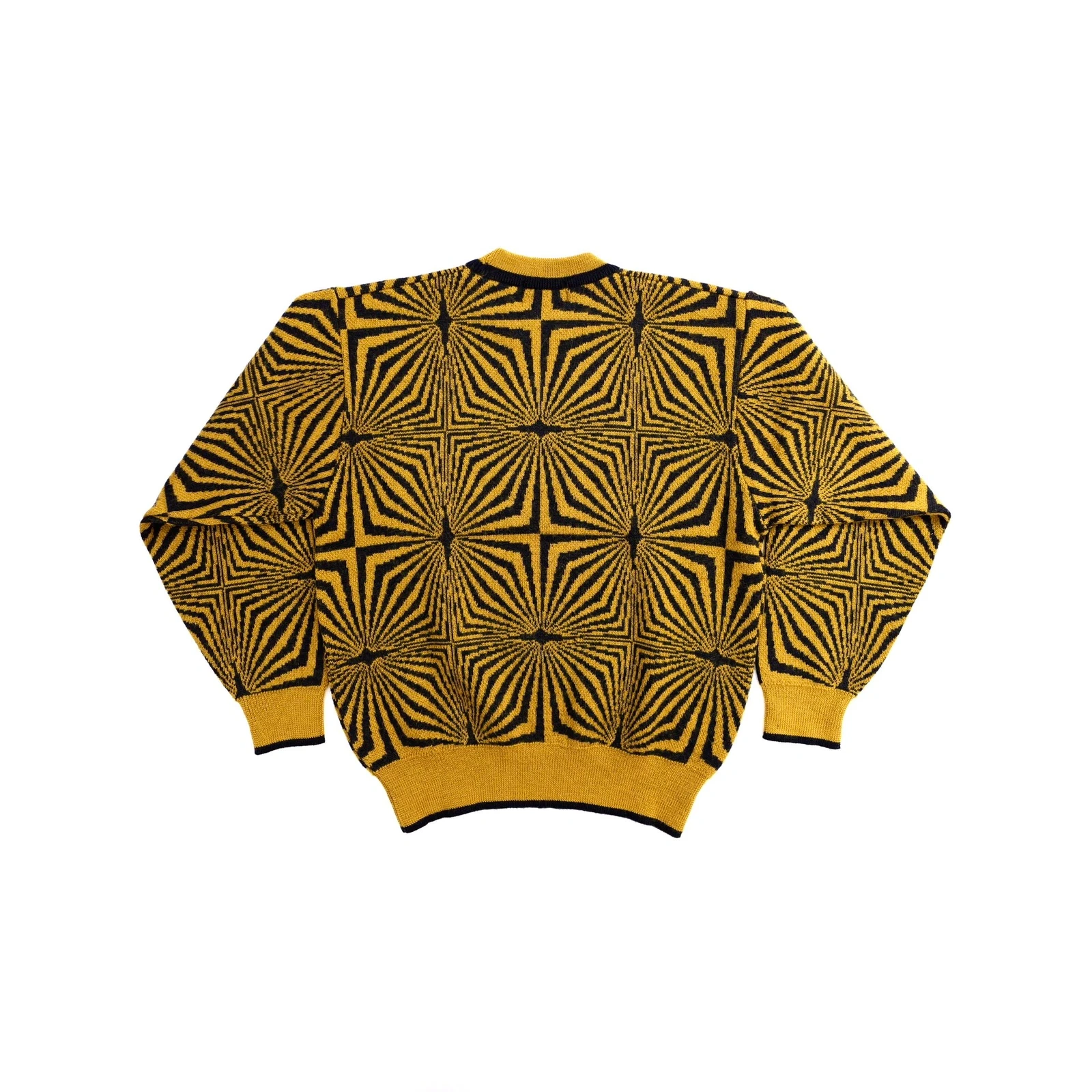 JUNKO KOSHINO Wool pull Jaune vintage, passéist — photo 13