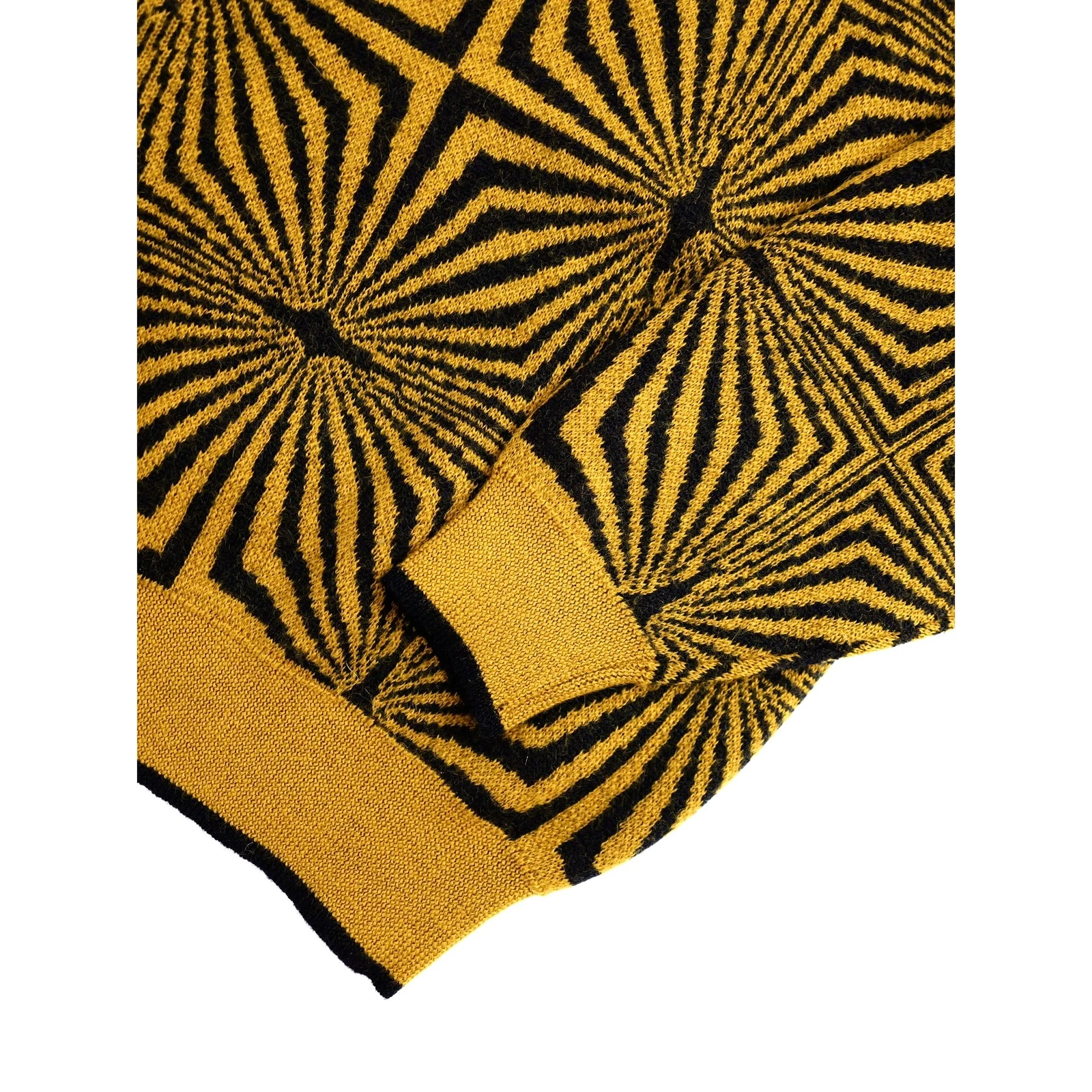 JUNKO KOSHINO Wool pull Jaune vintage, passéist — photo 4