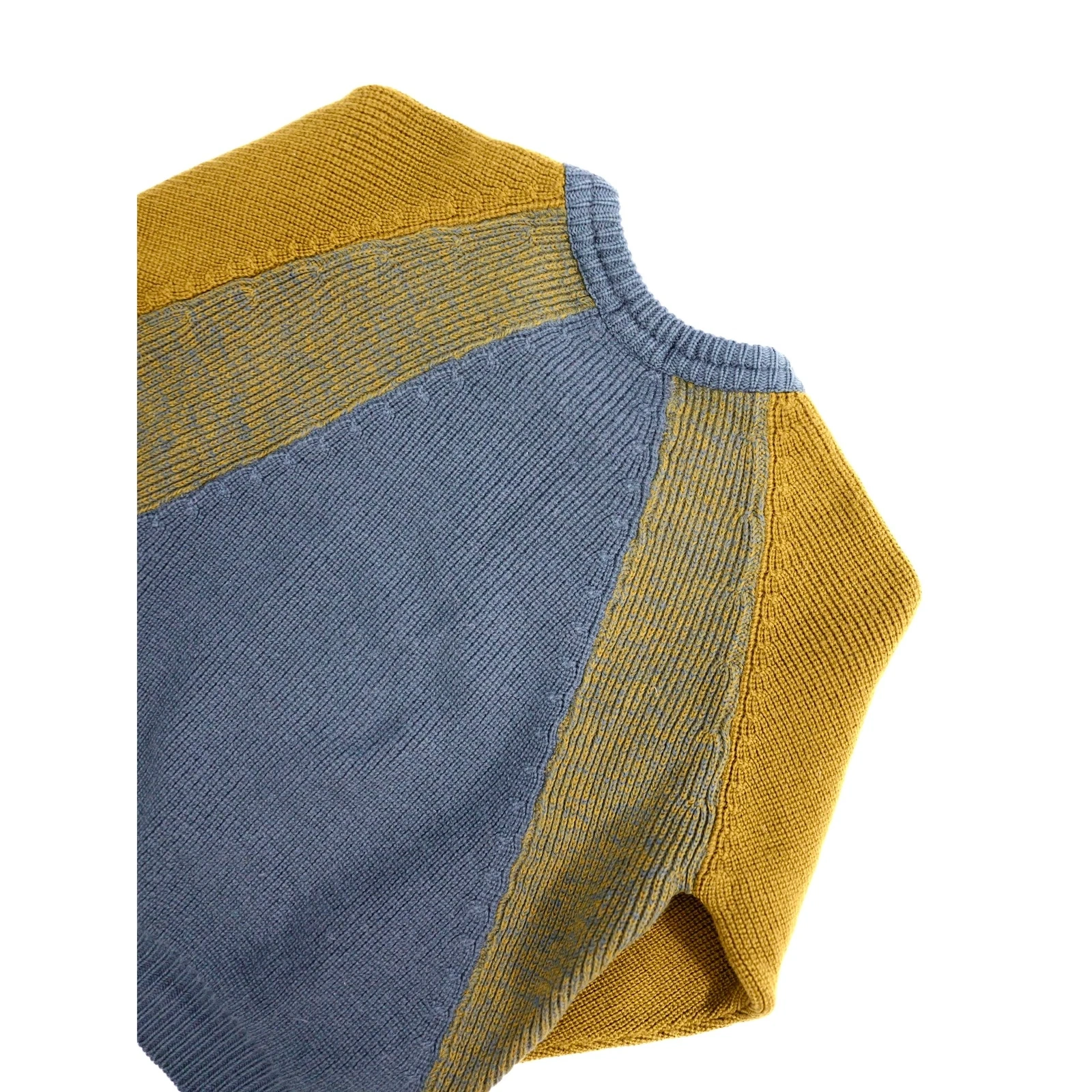 JUNKO KOSHINO Wool pull Jaune vintage, passéist — photo 12