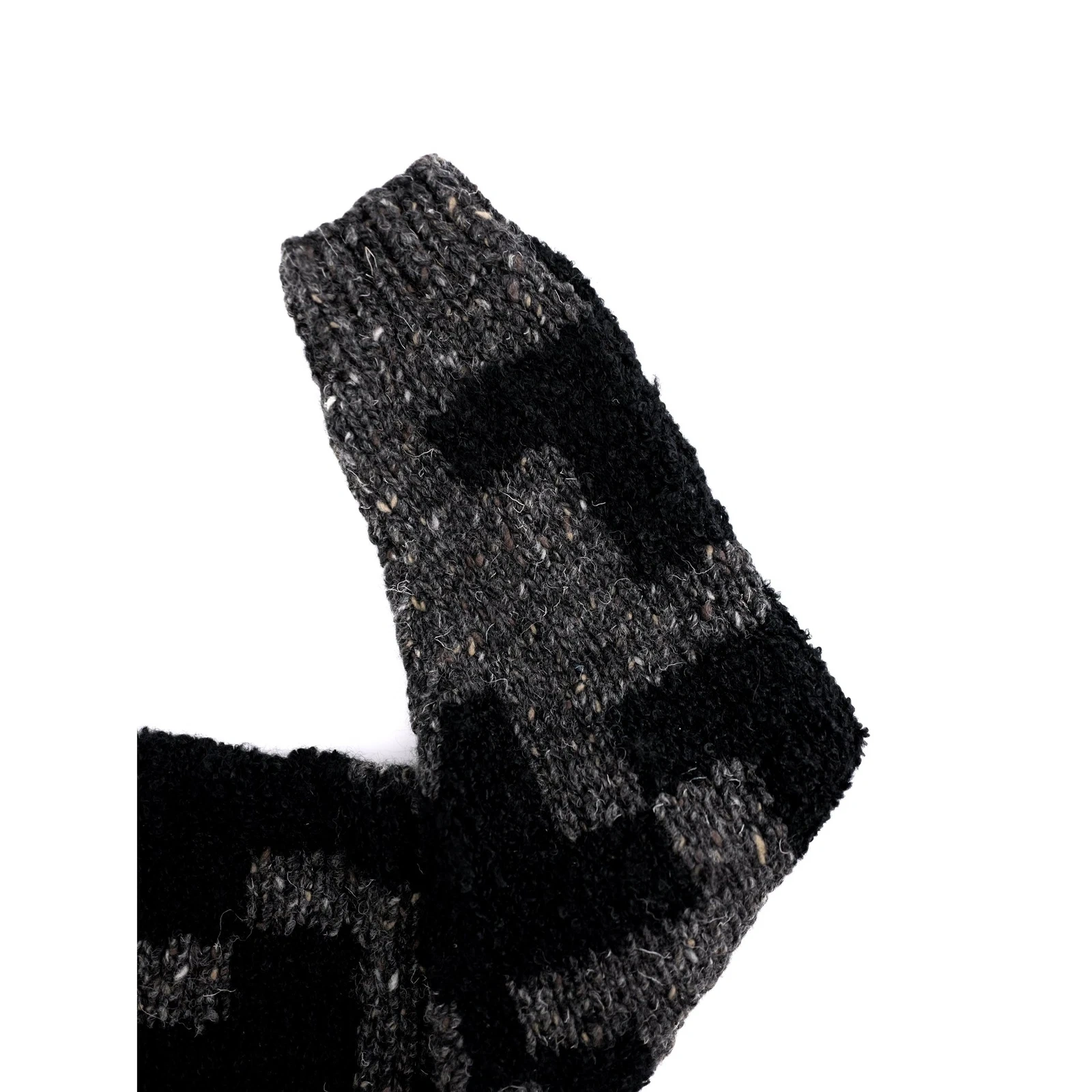 JUN Wool pull Anthracite vintage, passéist — photo 11